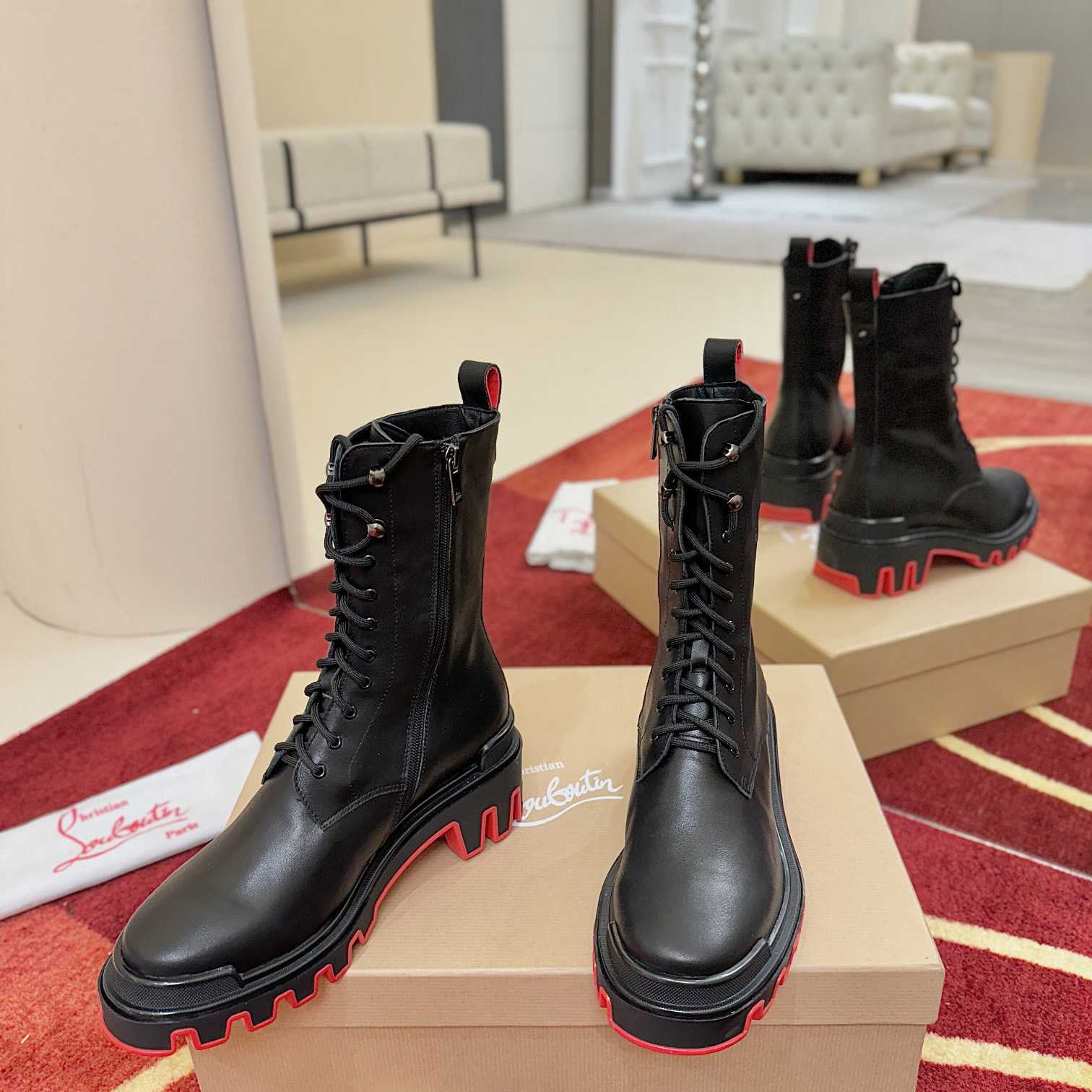 Christian Louboutin Dune Trott Alta Low Boots - DesignerGu