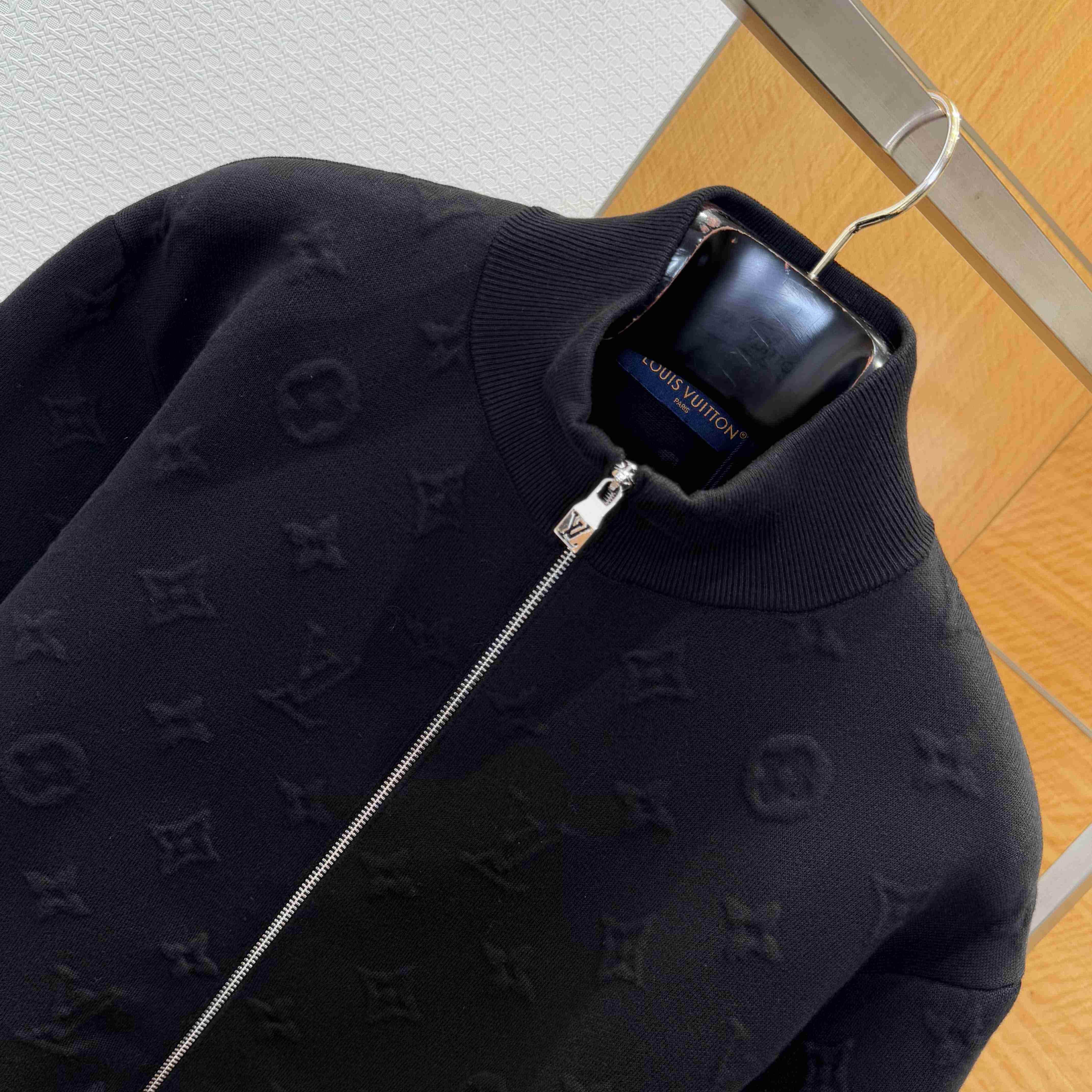 Louis Vuitton Embossed Monogram Jersey Tracksuit Top    - DesignerGu