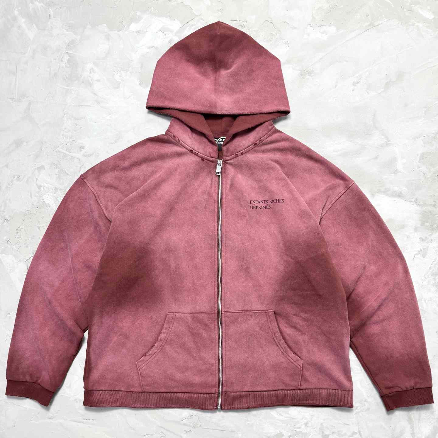 Enfants Riches Déprimés Cotton Jersey Zip-Up Hoodie Enfants Riches Déprimés Cotton Jersey Zip-Up Hoodie - DesignerGu