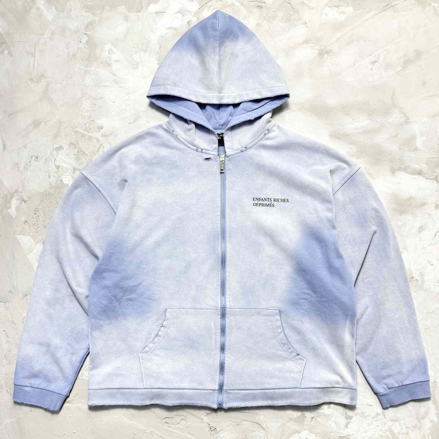Enfants Riches Déprimés Cotton Jersey Zip-Up Hoodie Enfants Riches Déprimés Cotton Jersey Zip-Up Hoodie - DesignerGu