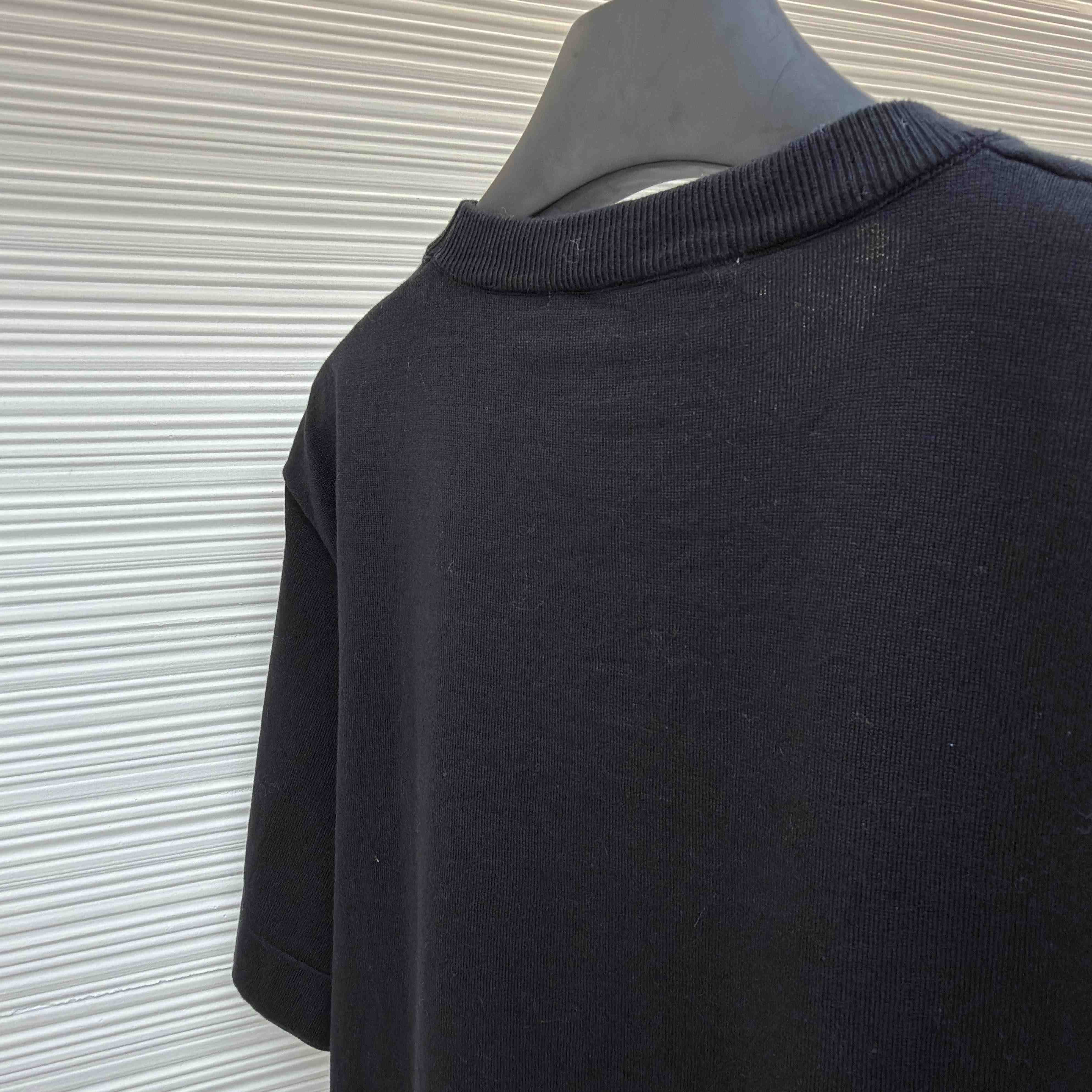 Louis Vuitton Short-Sleeved Intarsia Crewneck   1AJBUZ - DesignerGu