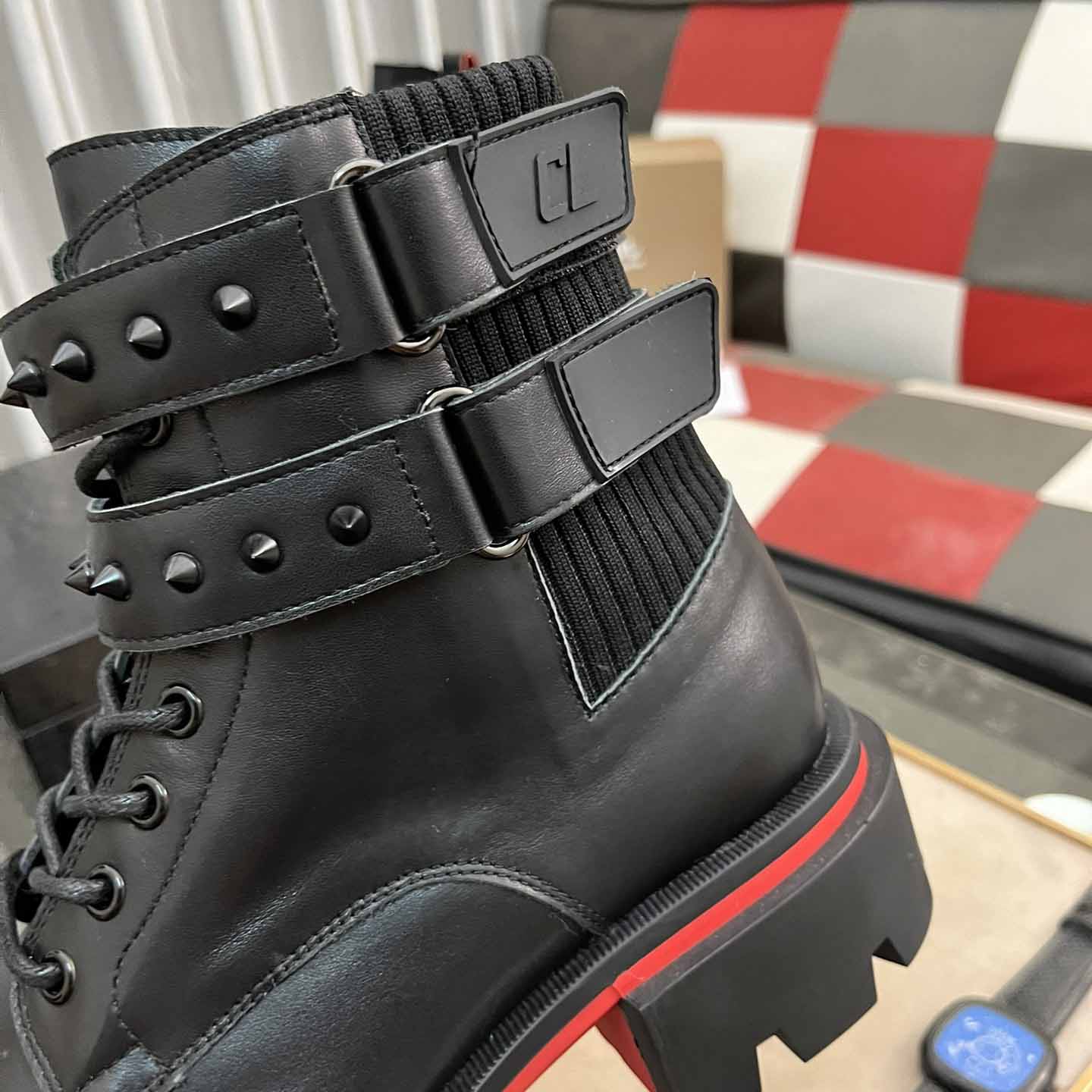 Christian Louboutin Our Flight Flat Derby Boot - DesignerGu