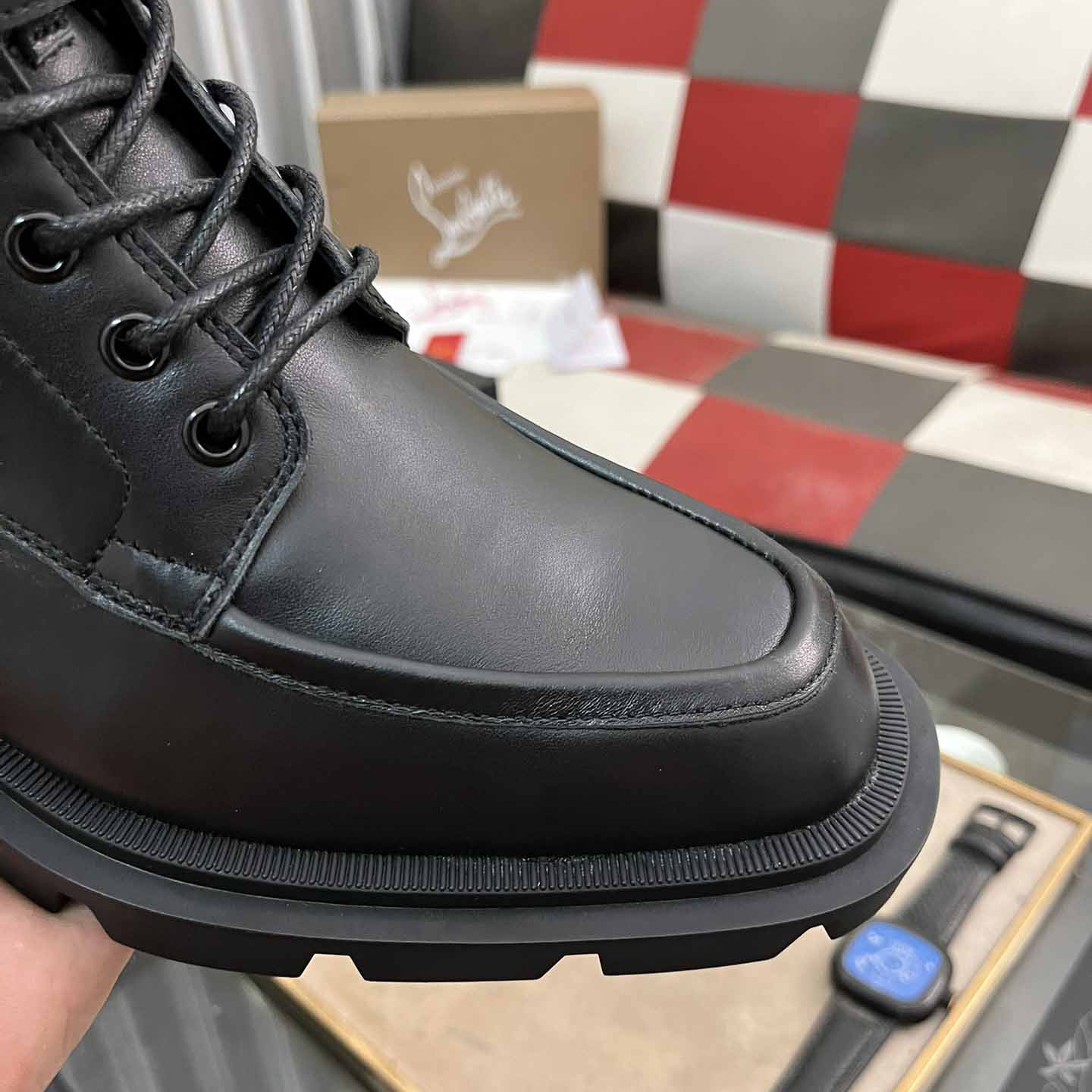 Christian Louboutin Our Flight Flat Derby Boot - DesignerGu
