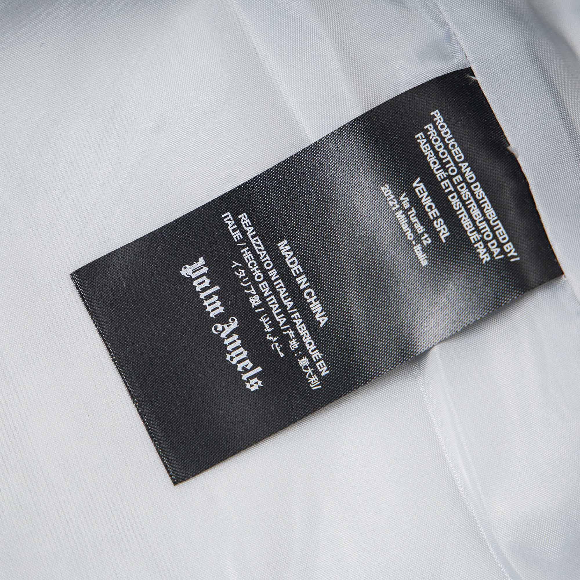 Palm Angels Curved Logo Track Varsity Jacket - DesignerGu