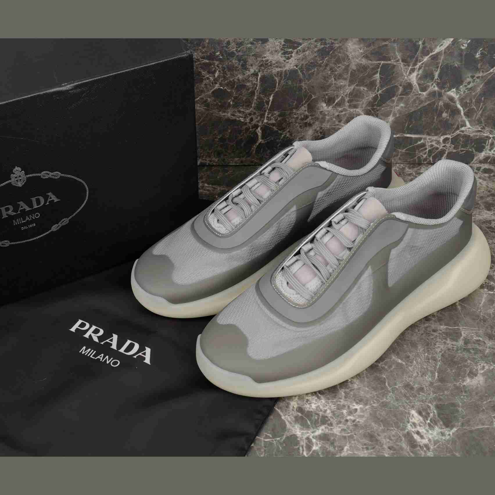 Prada America's Cup Re-Nylon And Bike Fabric Sneakers Prada America's Cup Re-Nylon And Bike Fabric Sneakers - DesignerGu