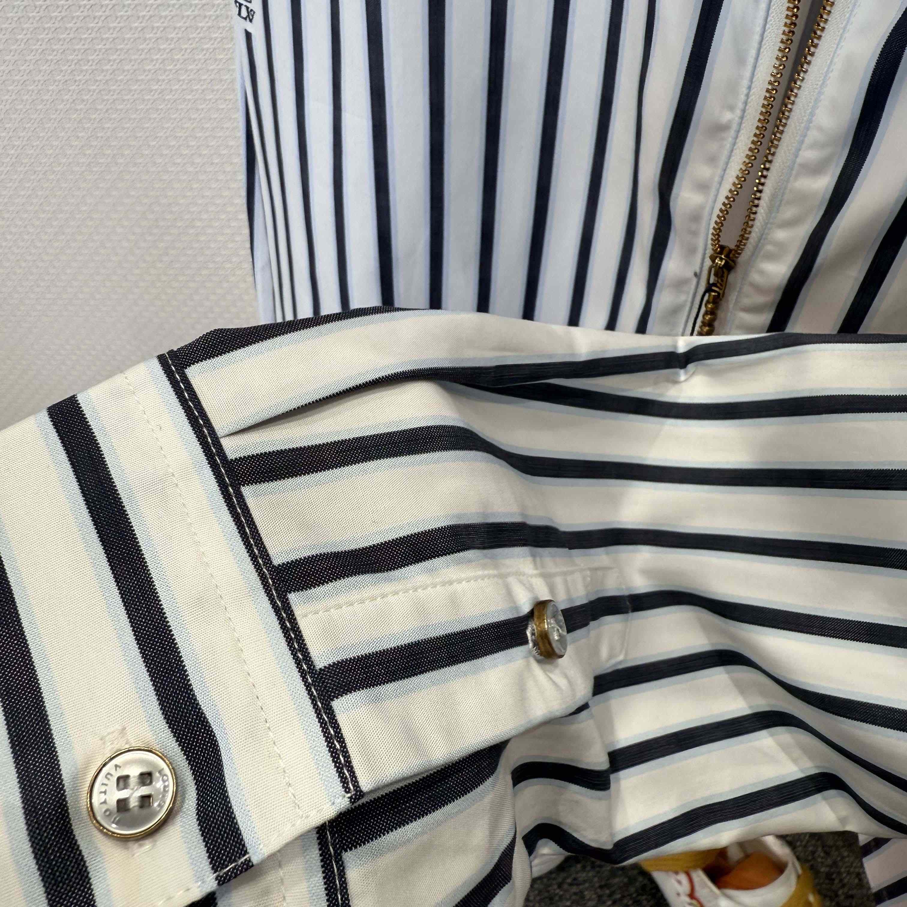 Louis Vuitton Long-Sleeved Zip-Up Shirt    1AIKA2 - DesignerGu