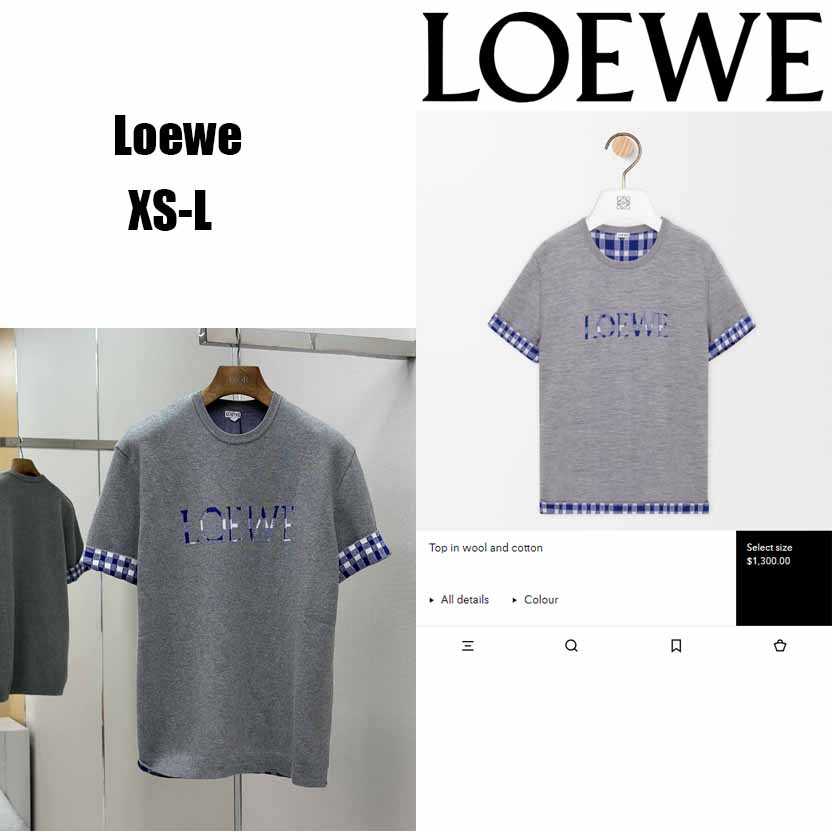 Loewe Top In Wool And Cotton - DesignerGu