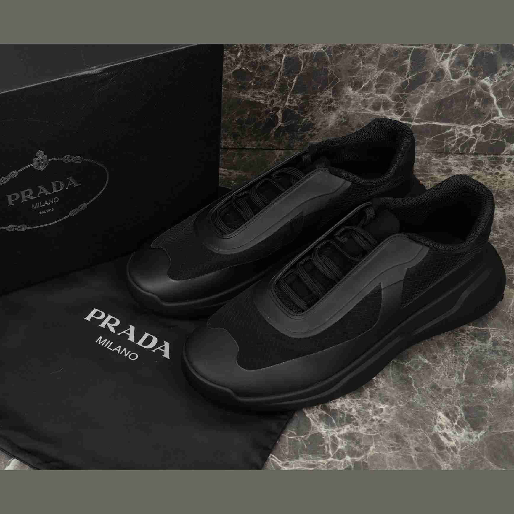 Prada America's Cup Re-Nylon And Bike Fabric Sneakers Prada America's Cup Re-Nylon And Bike Fabric Sneakers - DesignerGu