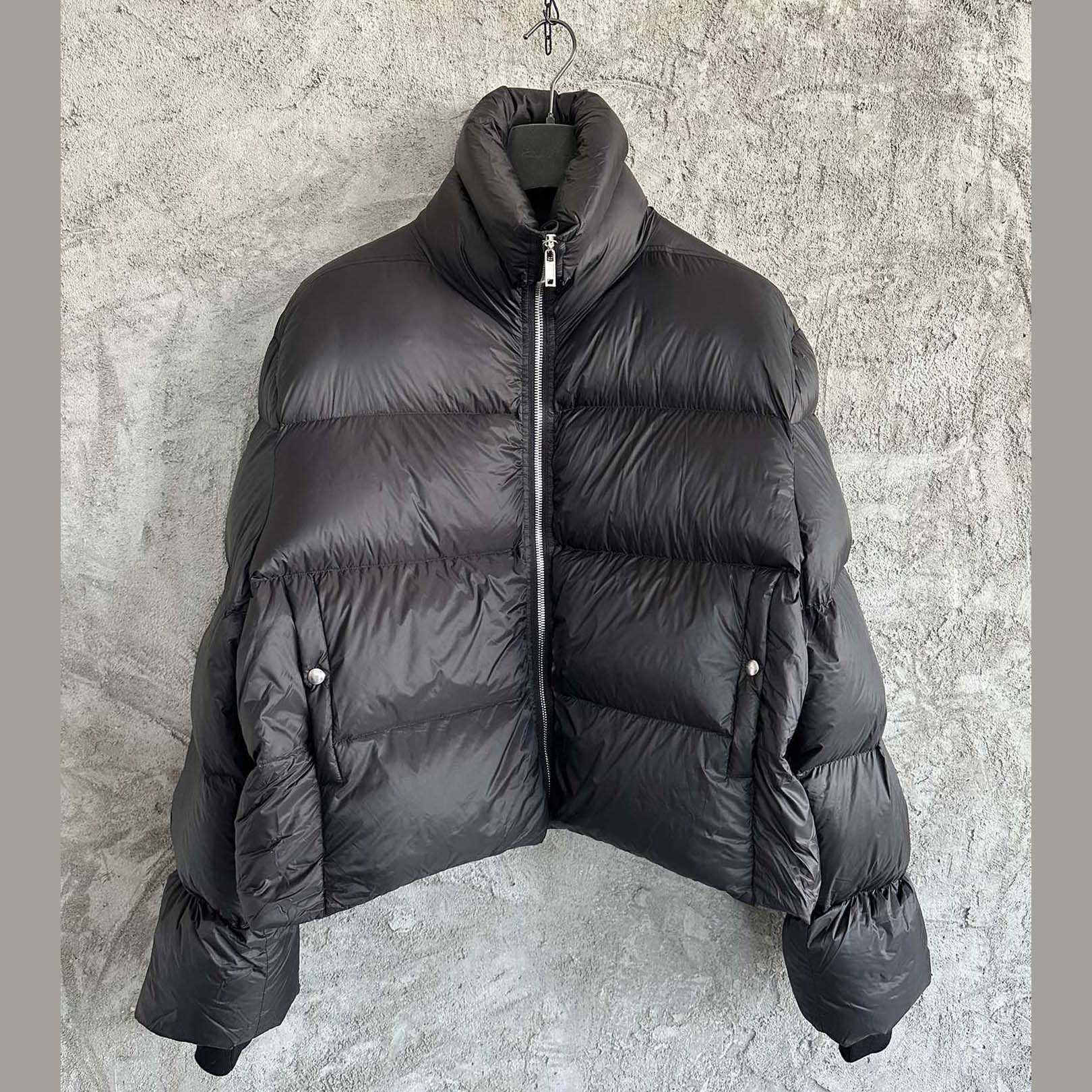 Rick Owens Turtle Nylon Cropped Puffer Jacket  - DesignerGu