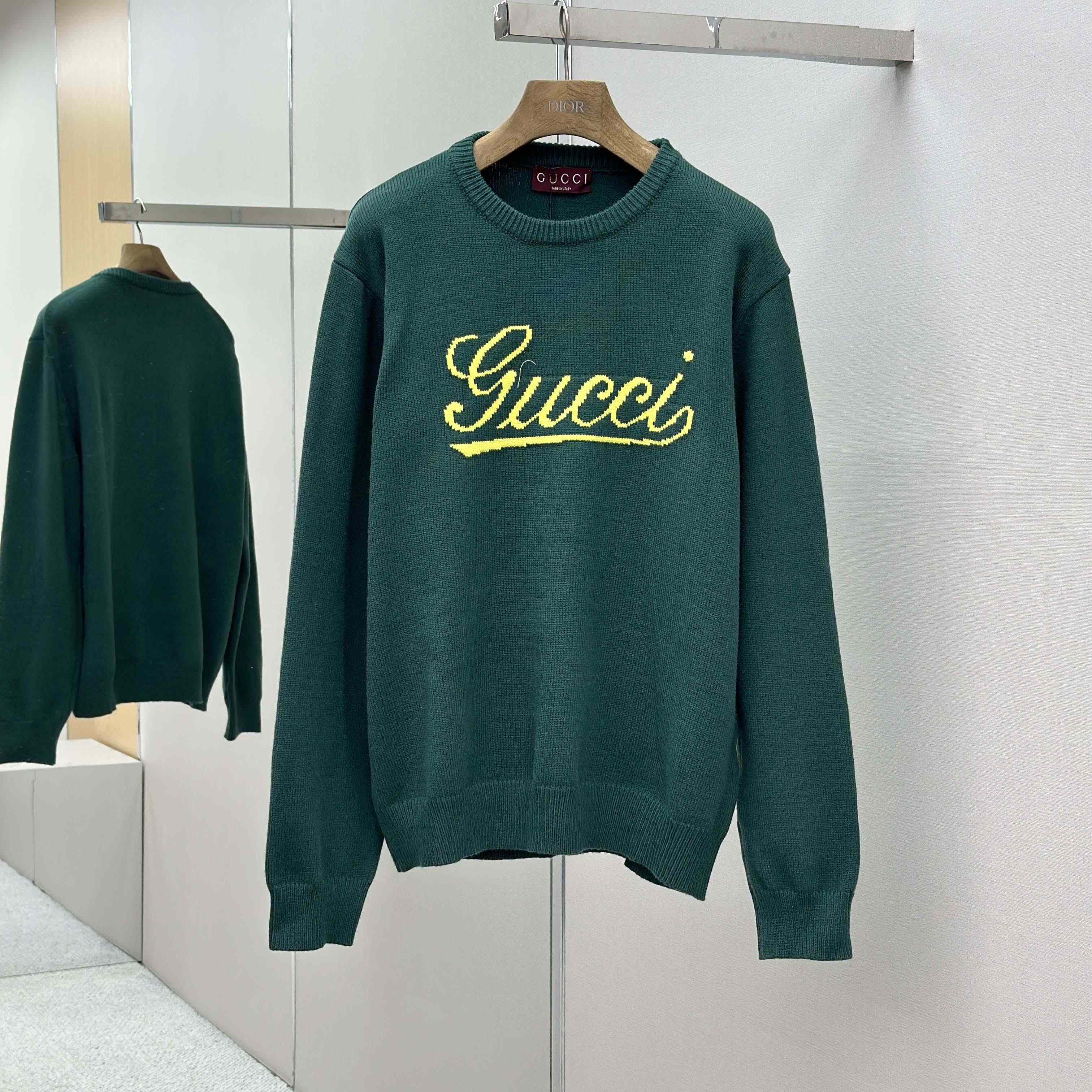 Gucci Knit Wool Sweater With Intarsia - DesignerGu