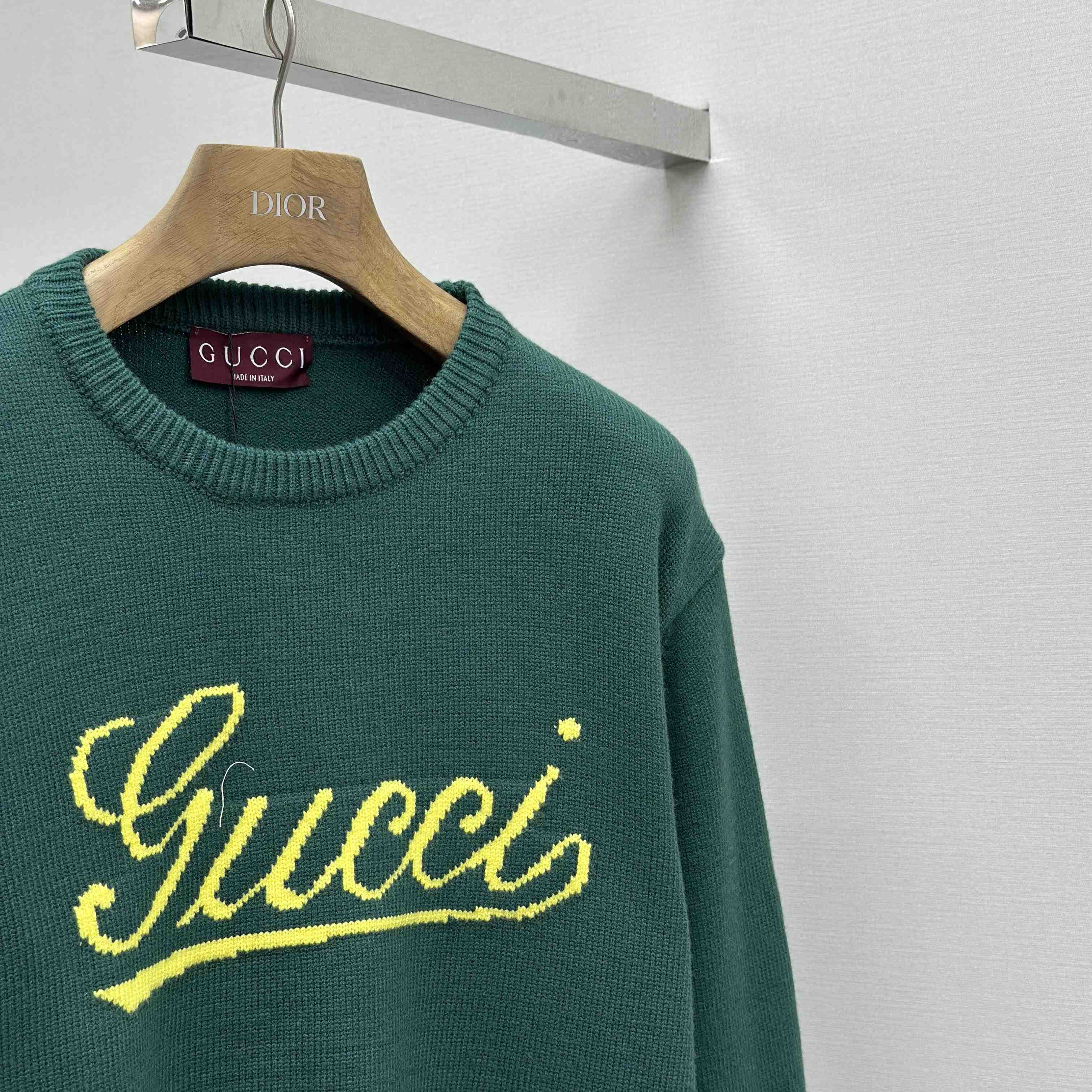 Gucci Knit Wool Sweater With Intarsia - DesignerGu