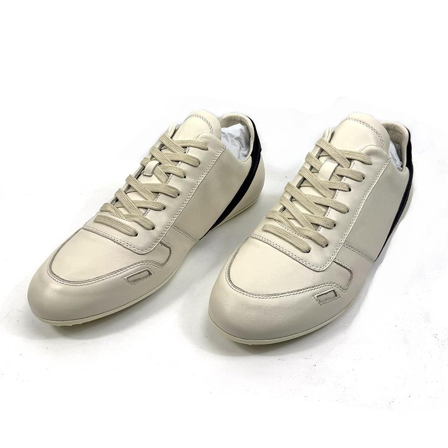 Rick Owens Minimal Sneak Leather Panel Sneakers - DesignerGu