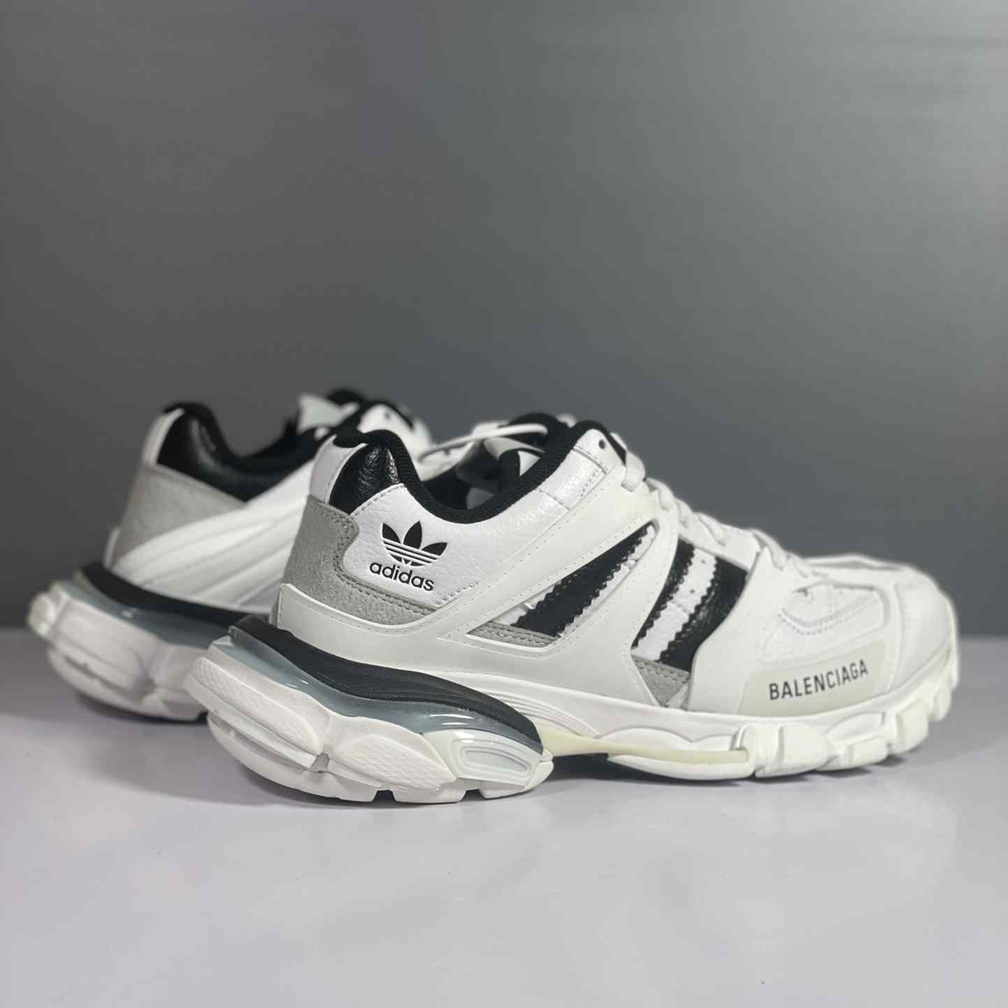 Adidas x Balenciaga Track Sneaker 'White Black' - DesignerGu