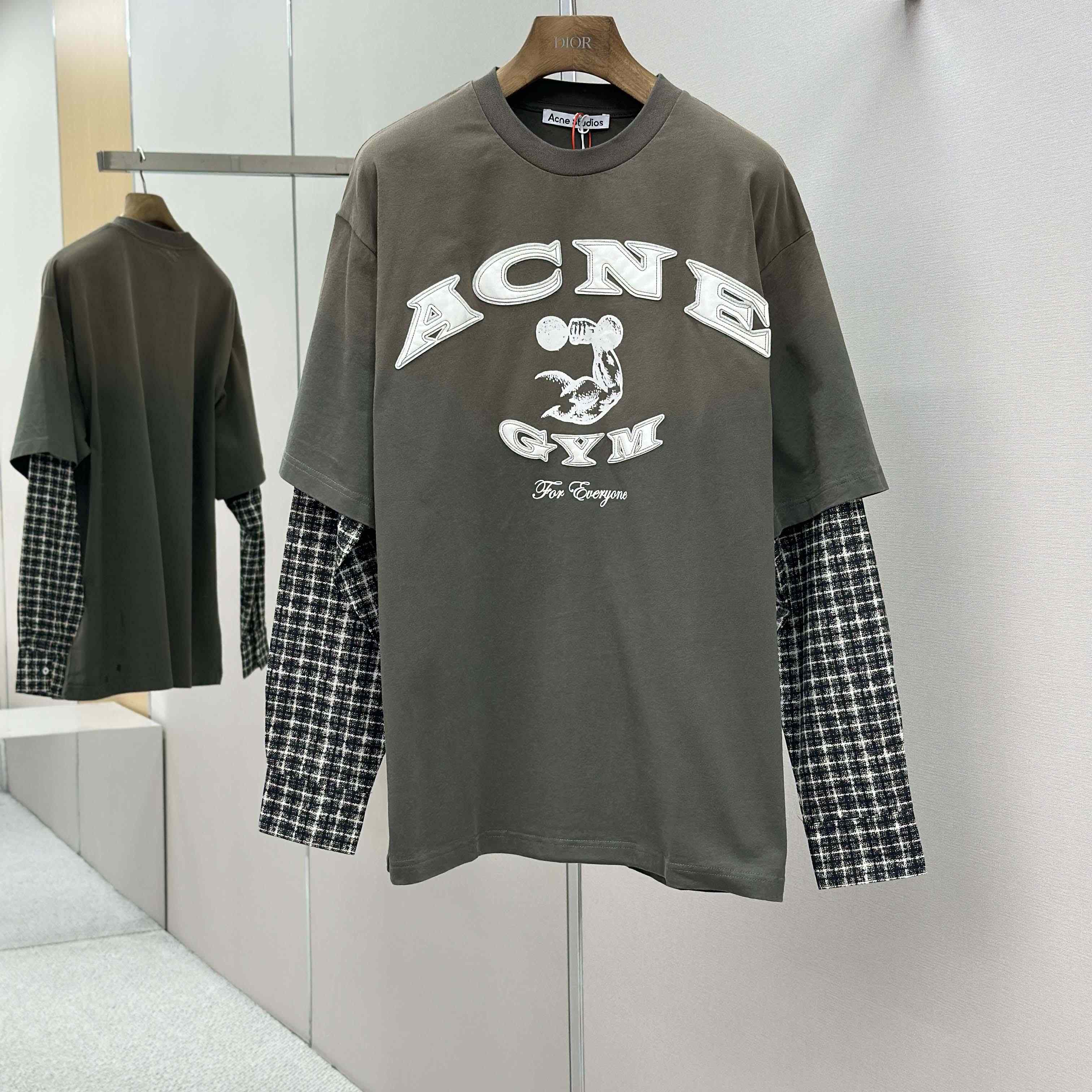 Acne Studios Layered Logo T-shirt - DesignerGu