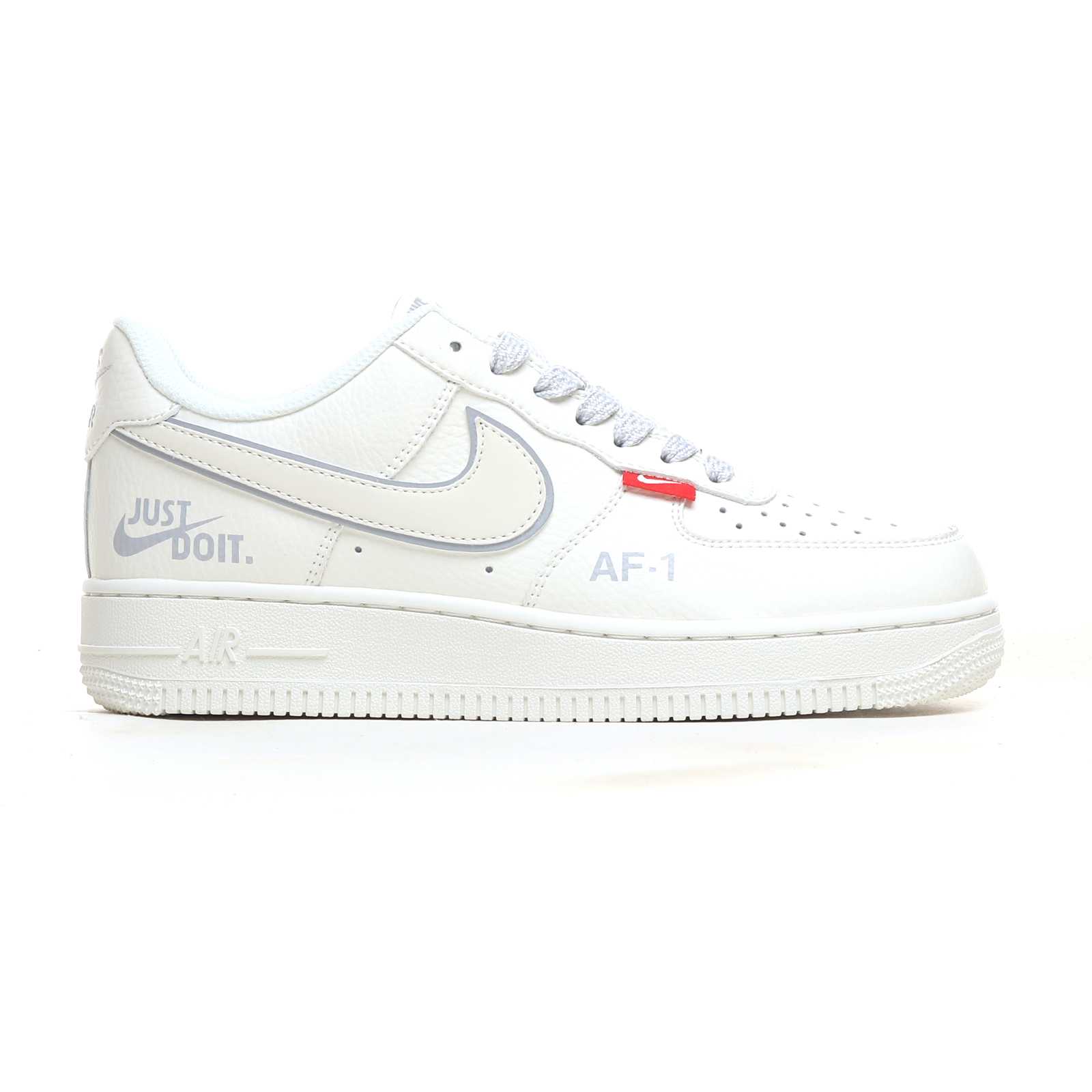 Nike Air Force 1 ’07 Low “White Silver Red-Label” CS5288-043 - DesignerGu