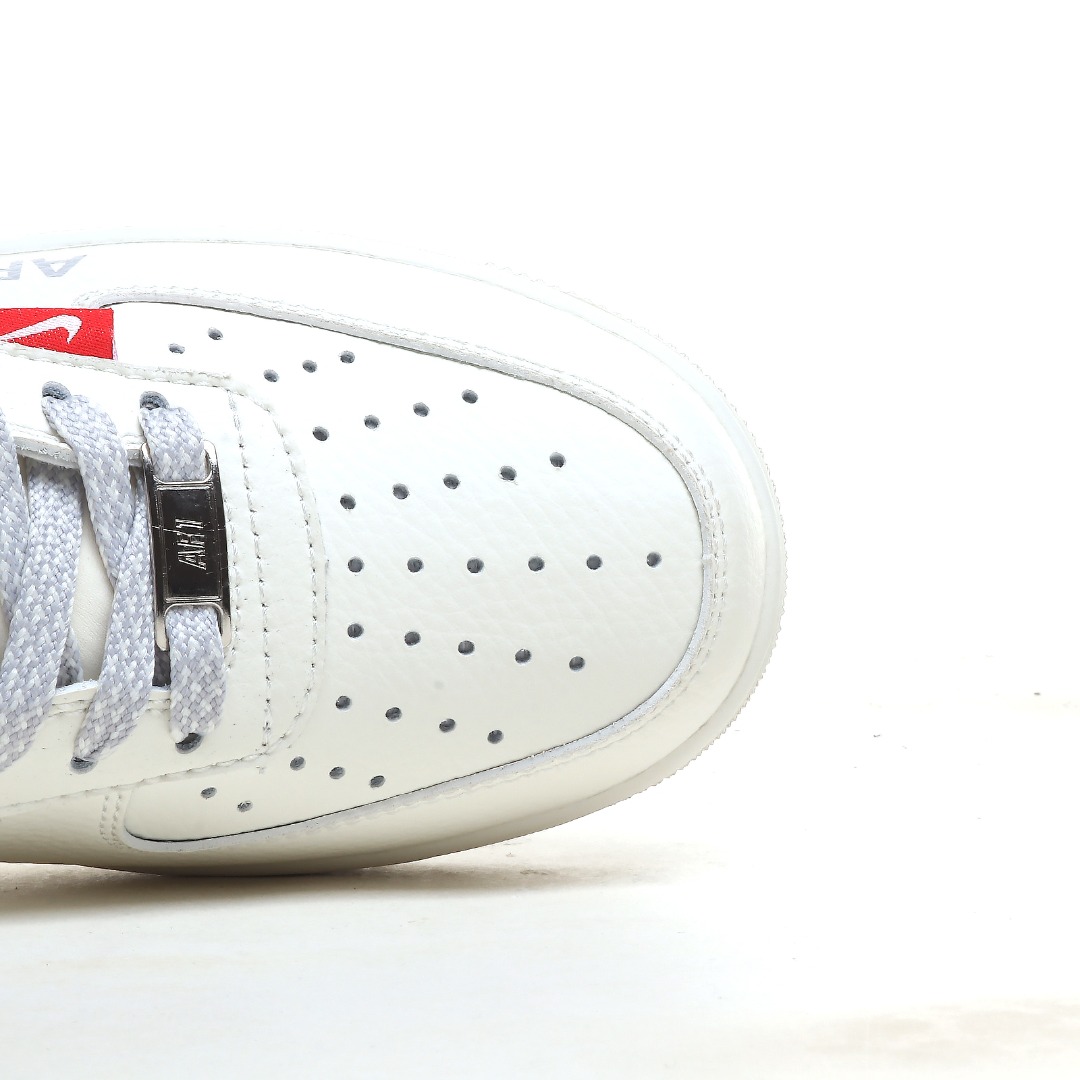 Nike Air Force 1 ’07 Low “White Silver Red-Label” CS5288-043 - DesignerGu
