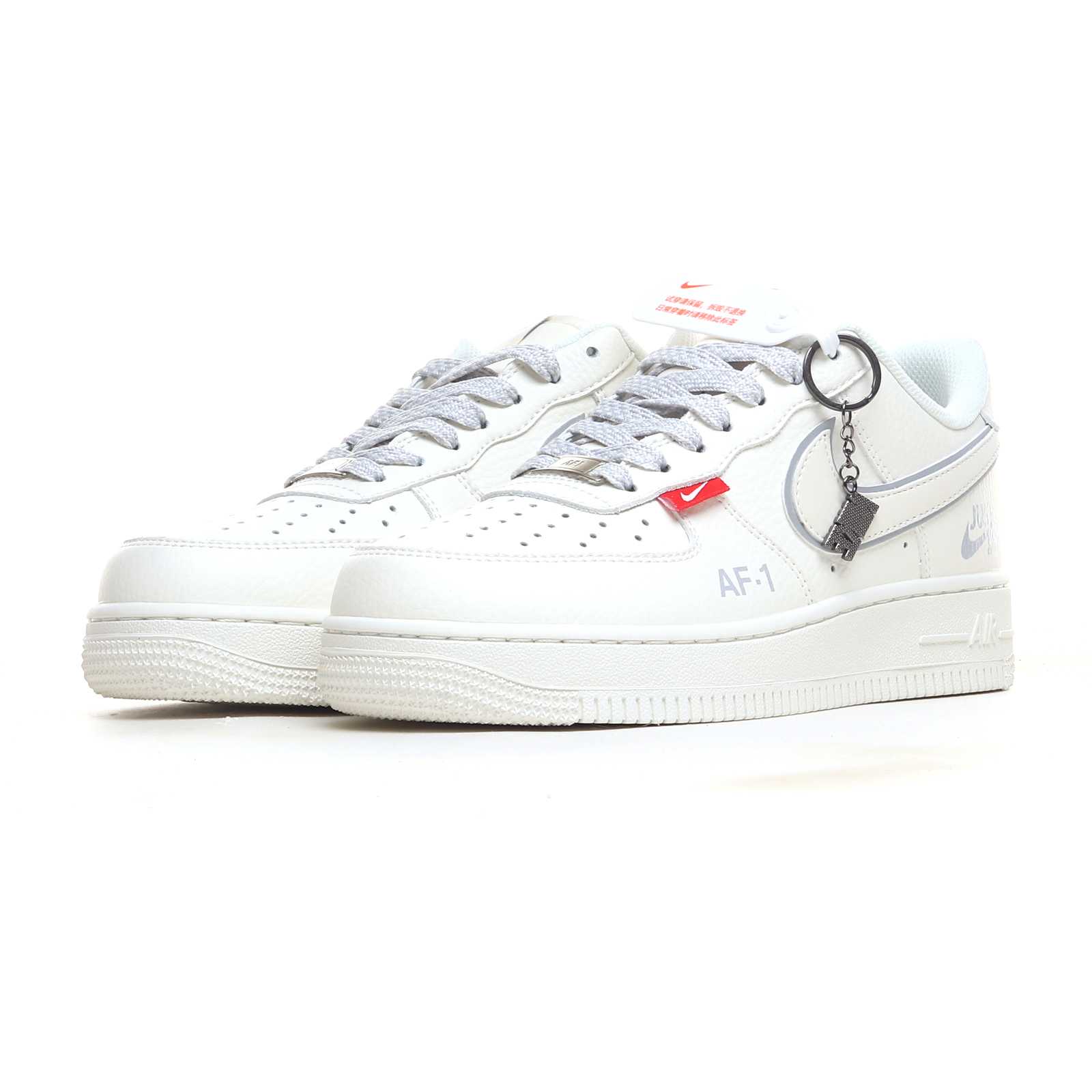 Nike Air Force 1 ’07 Low “White Silver Red-Label” CS5288-043 - DesignerGu