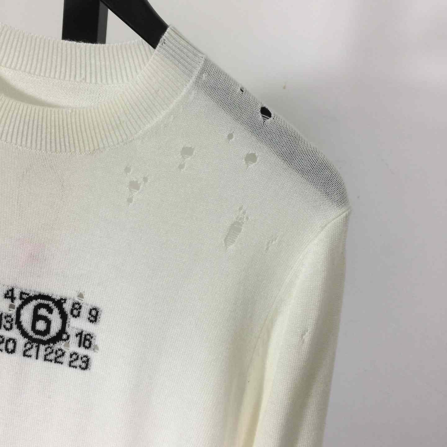 MM6 Maison Margiela Numbers-motif Sweater - DesignerGu