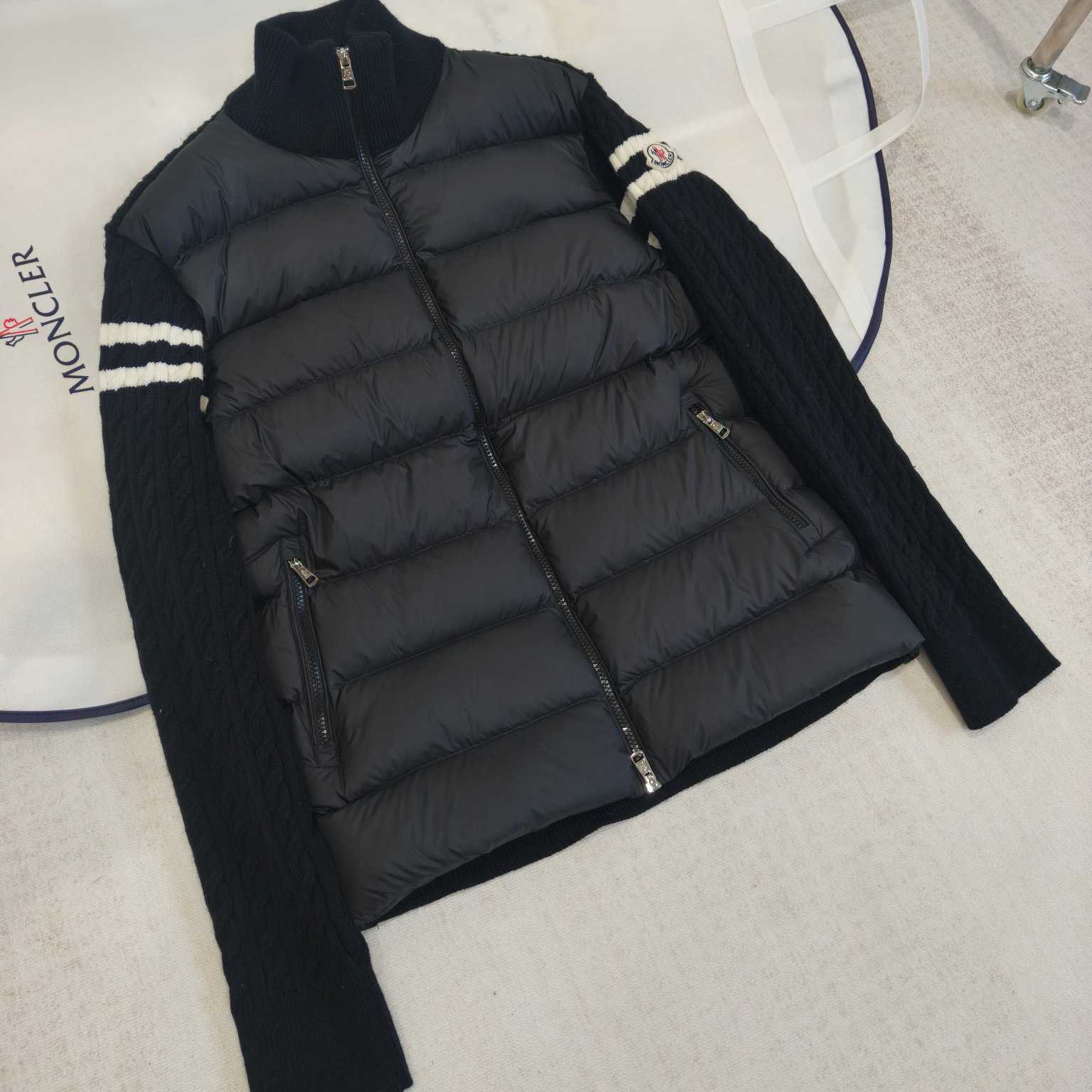 Moncler Padded Wool Zip-Up Cardigan - DesignerGu