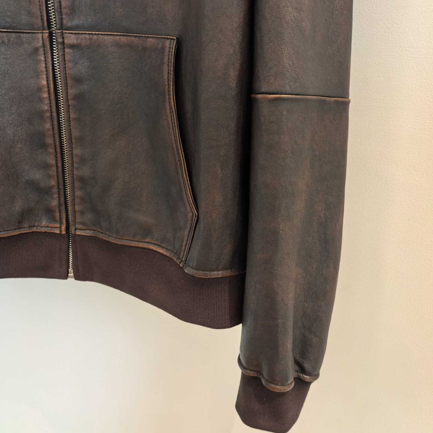 Prada Nappa Leather Hoodie Jacket - DesignerGu