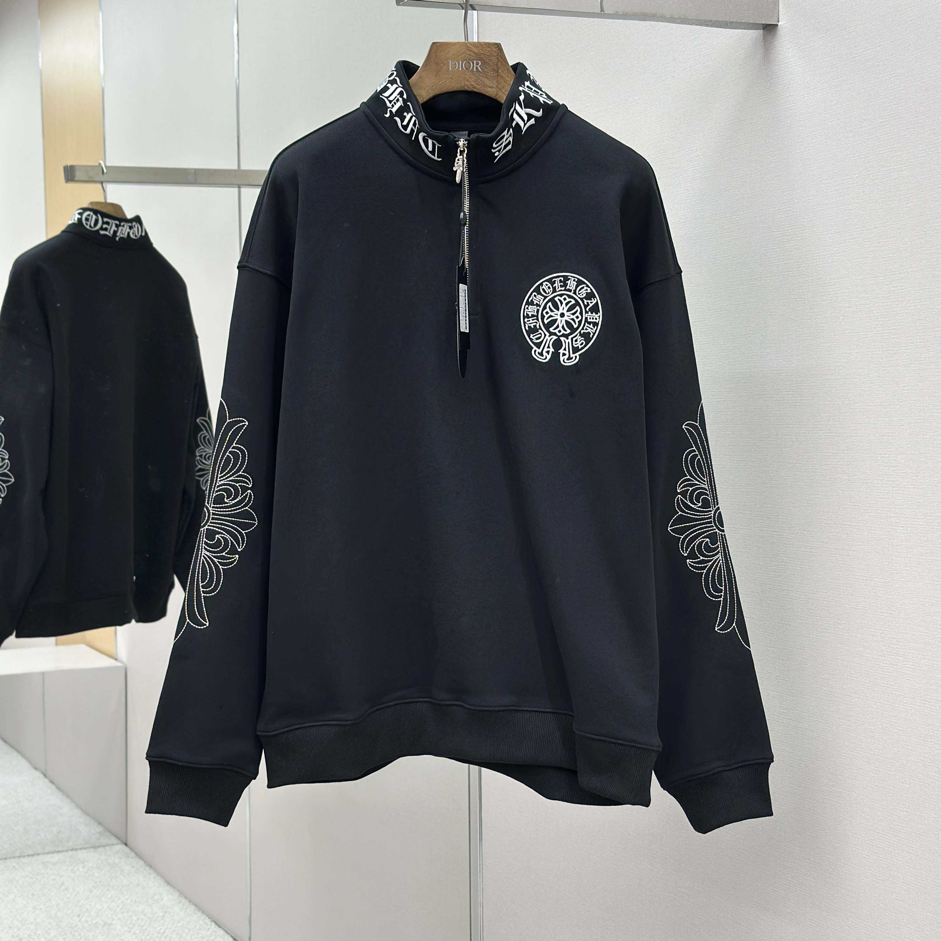 Chrome Hearts Half-zip Sweatshirt - DesignerGu