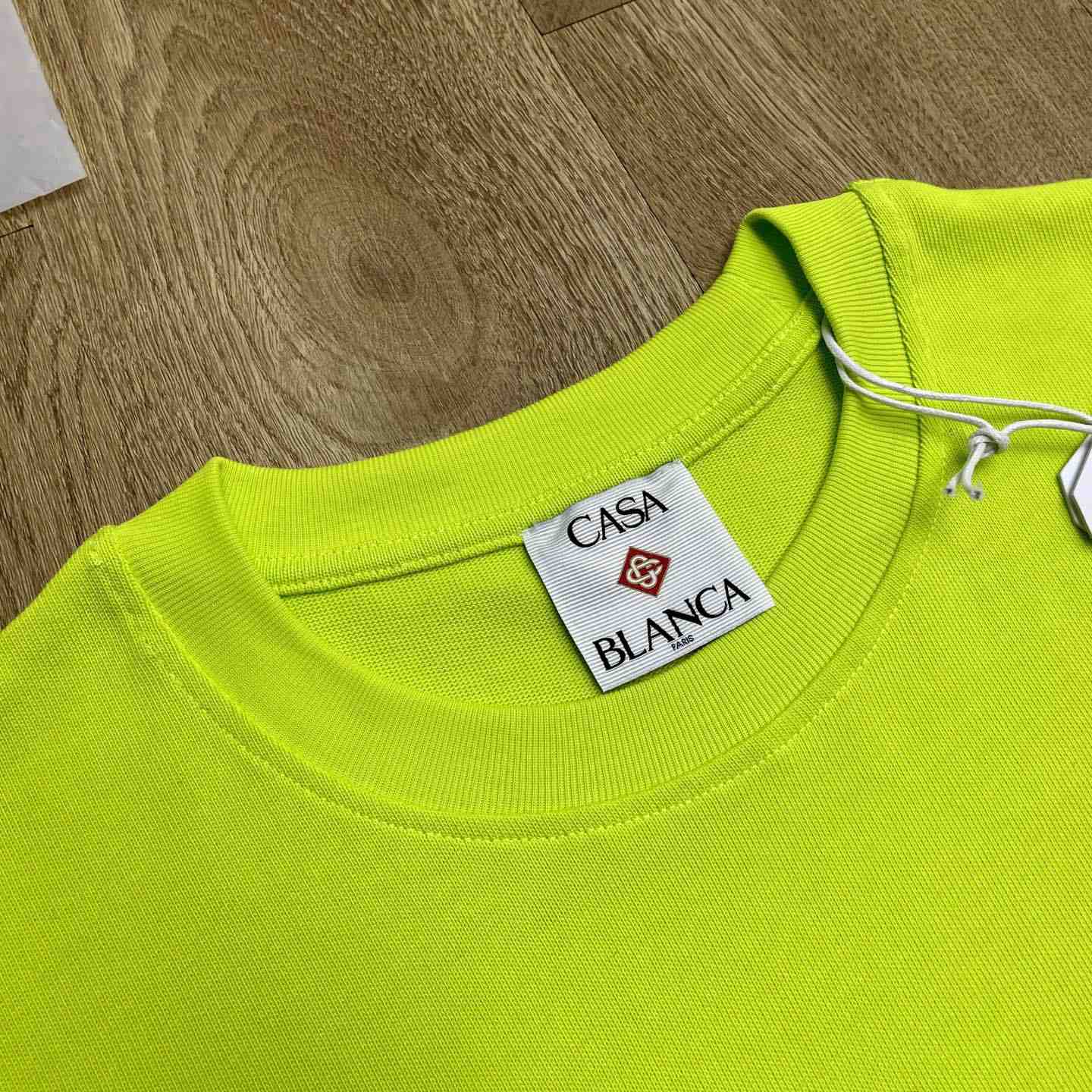 Casablanca Logo-patch Cotton T-shirt   C1079 - DesignerGu