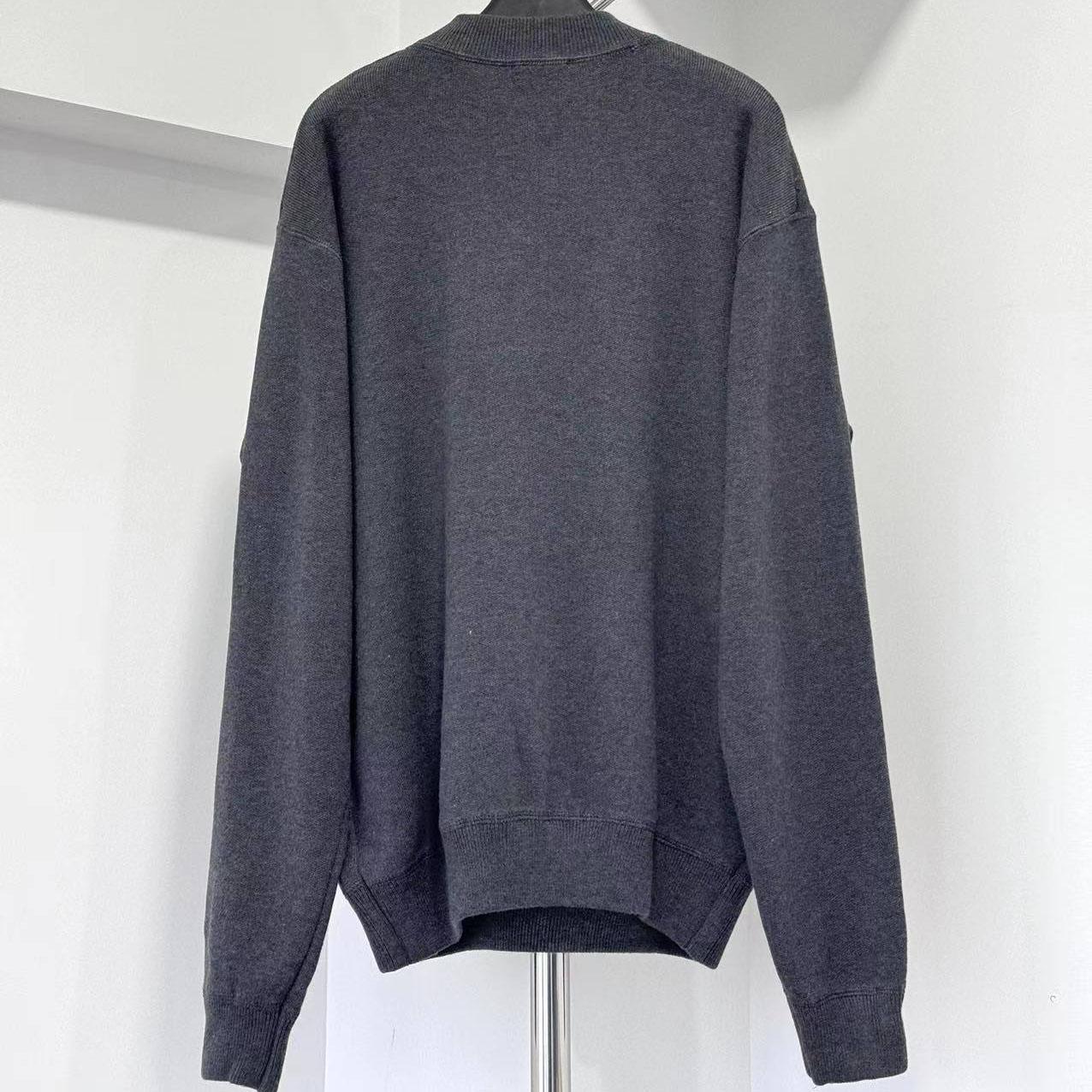 Prada Intarsia-logo Raglan Sweater - DesignerGu