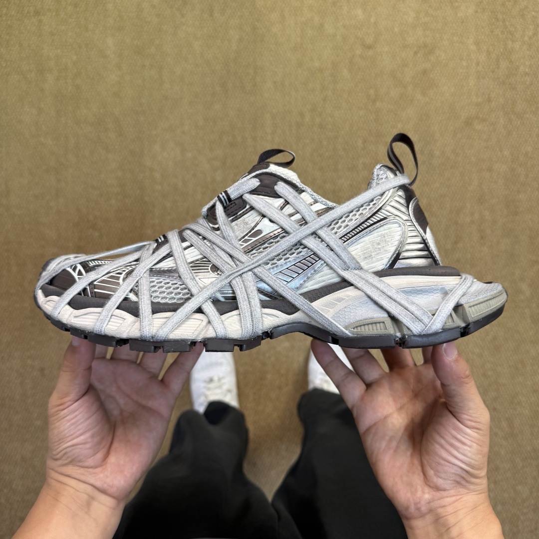 Balenciaga 3XL “Spider-Man” Lace-Up Sneaker – Grey  - DesignerGu