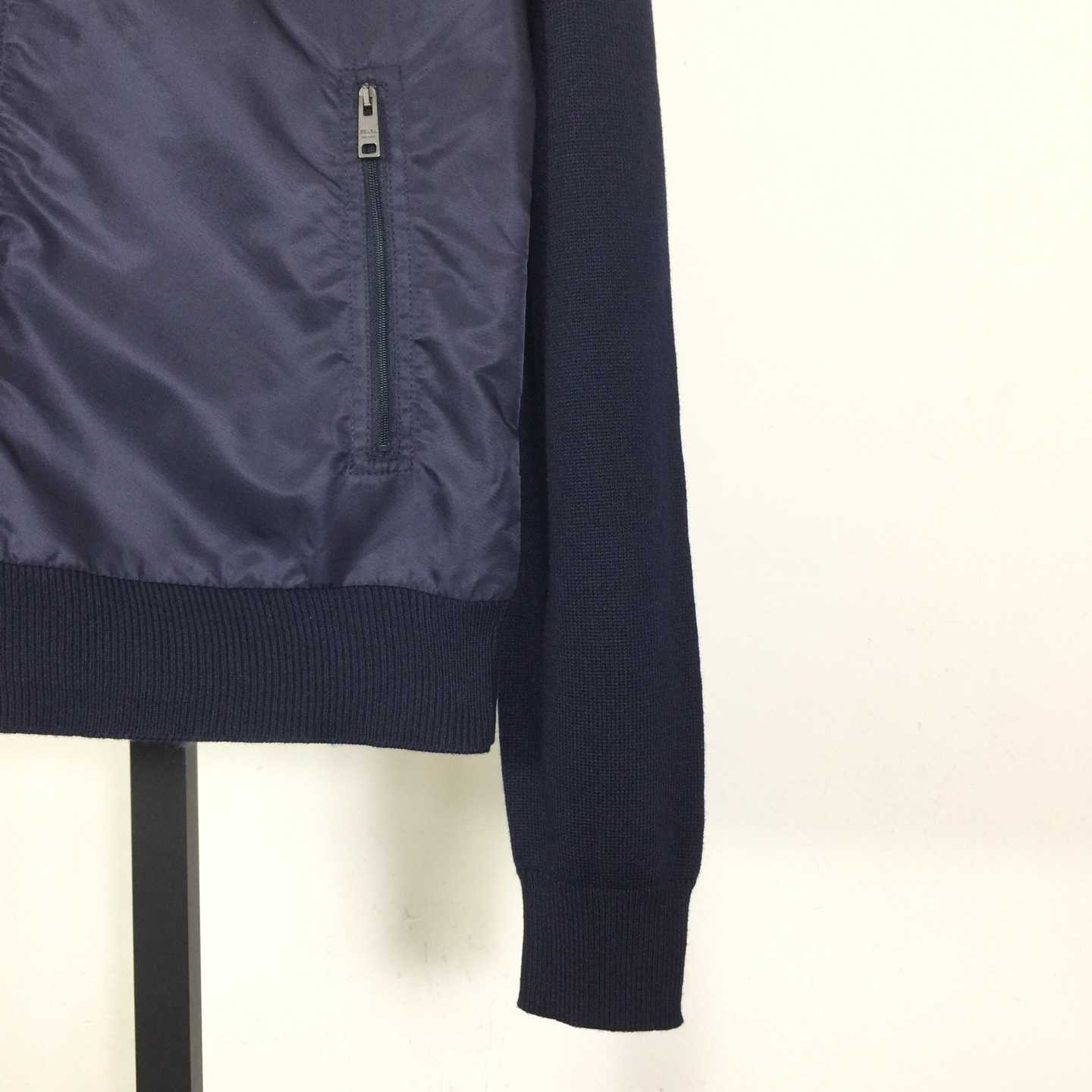 Prada Superfine Wool Zipper Cardigan - DesignerGu