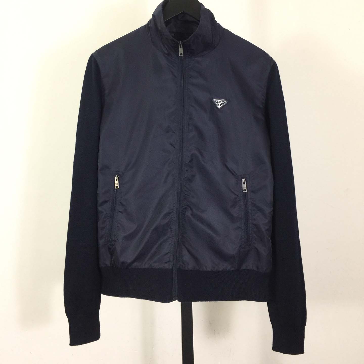 Prada Superfine Wool Zipper Cardigan - DesignerGu