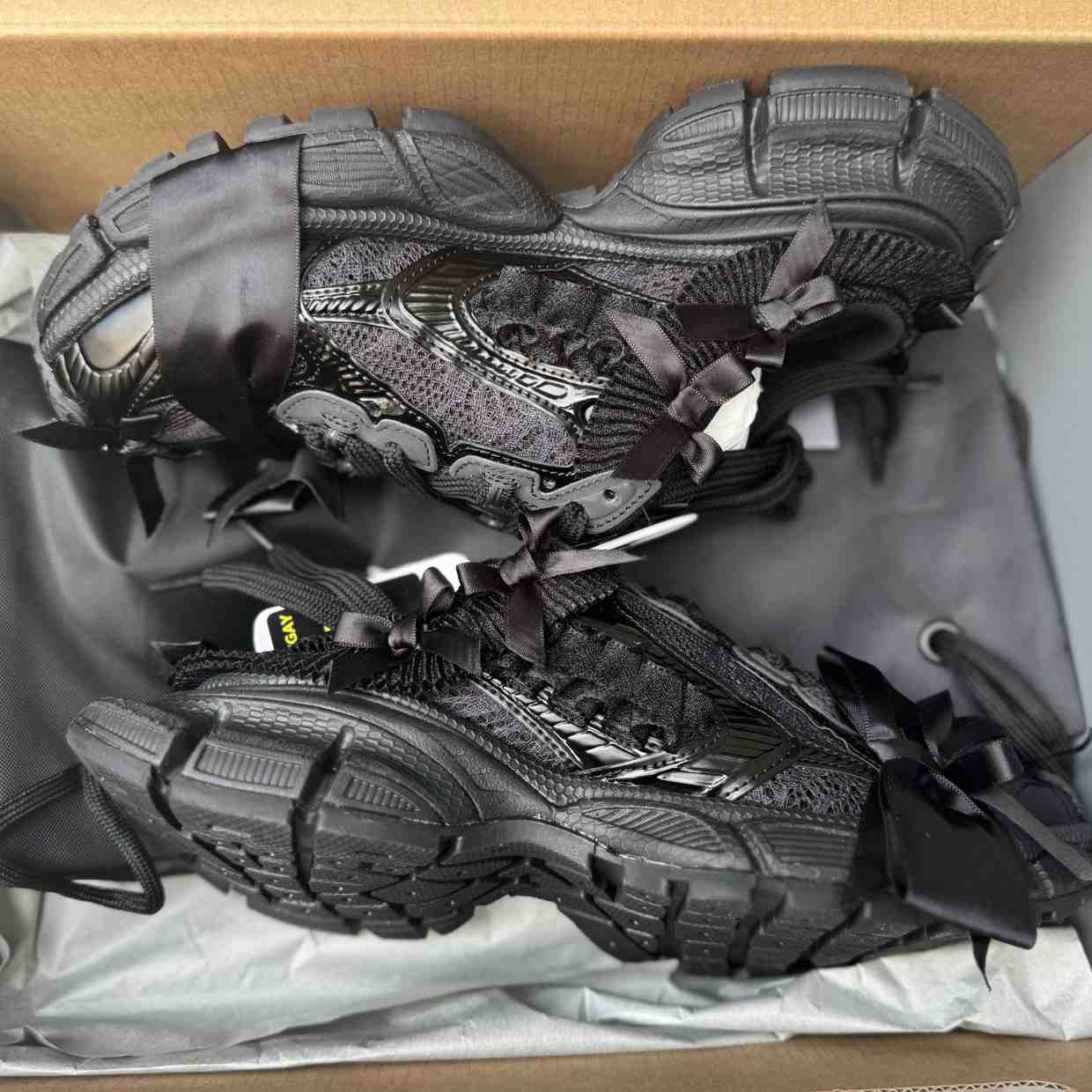 Balenciaga 3XL Mule “Black” Distressed Closed-Toe Half Slip-On Sneaker  - DesignerGu