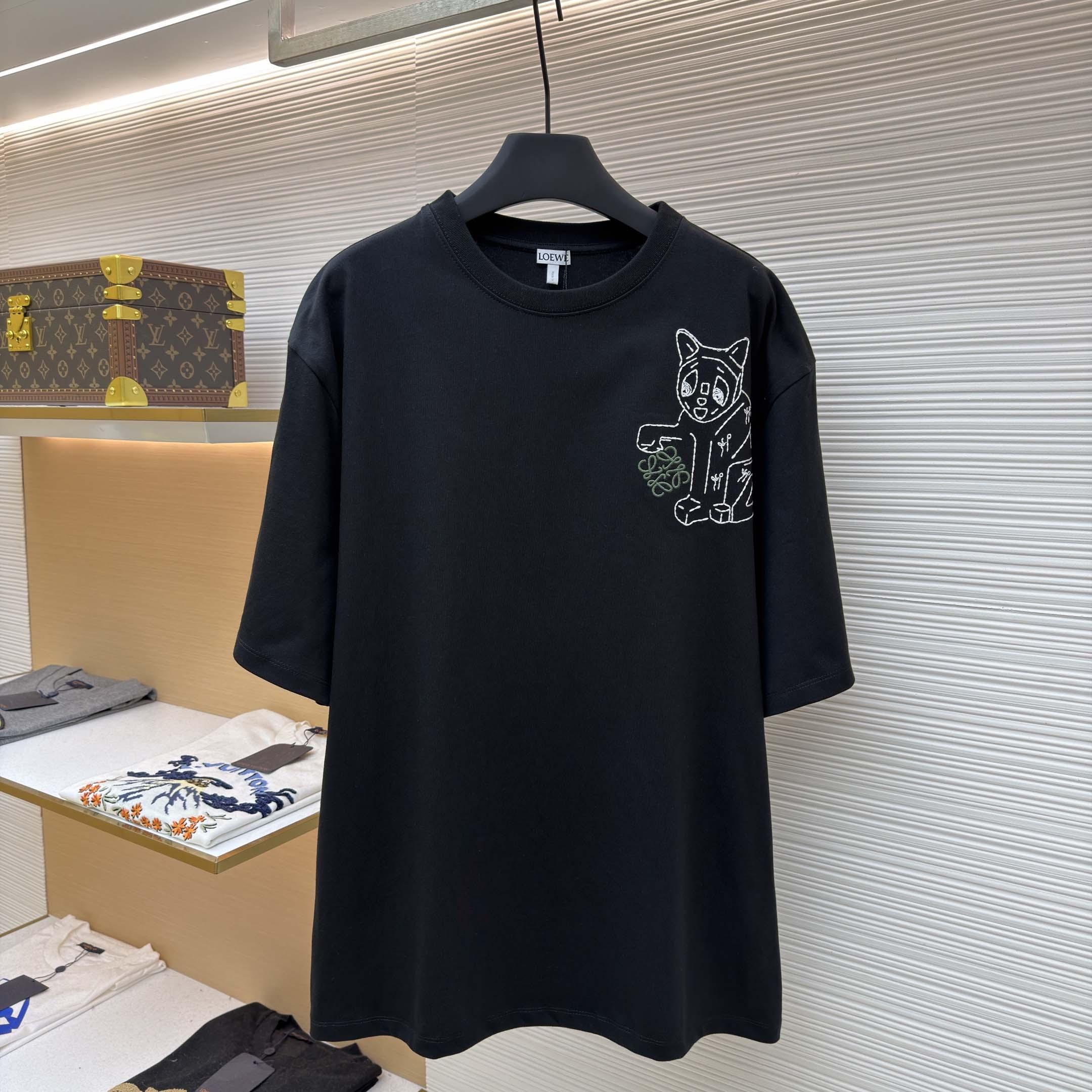 Loewe Loose fit T-shirt In Cotton - DesignerGu