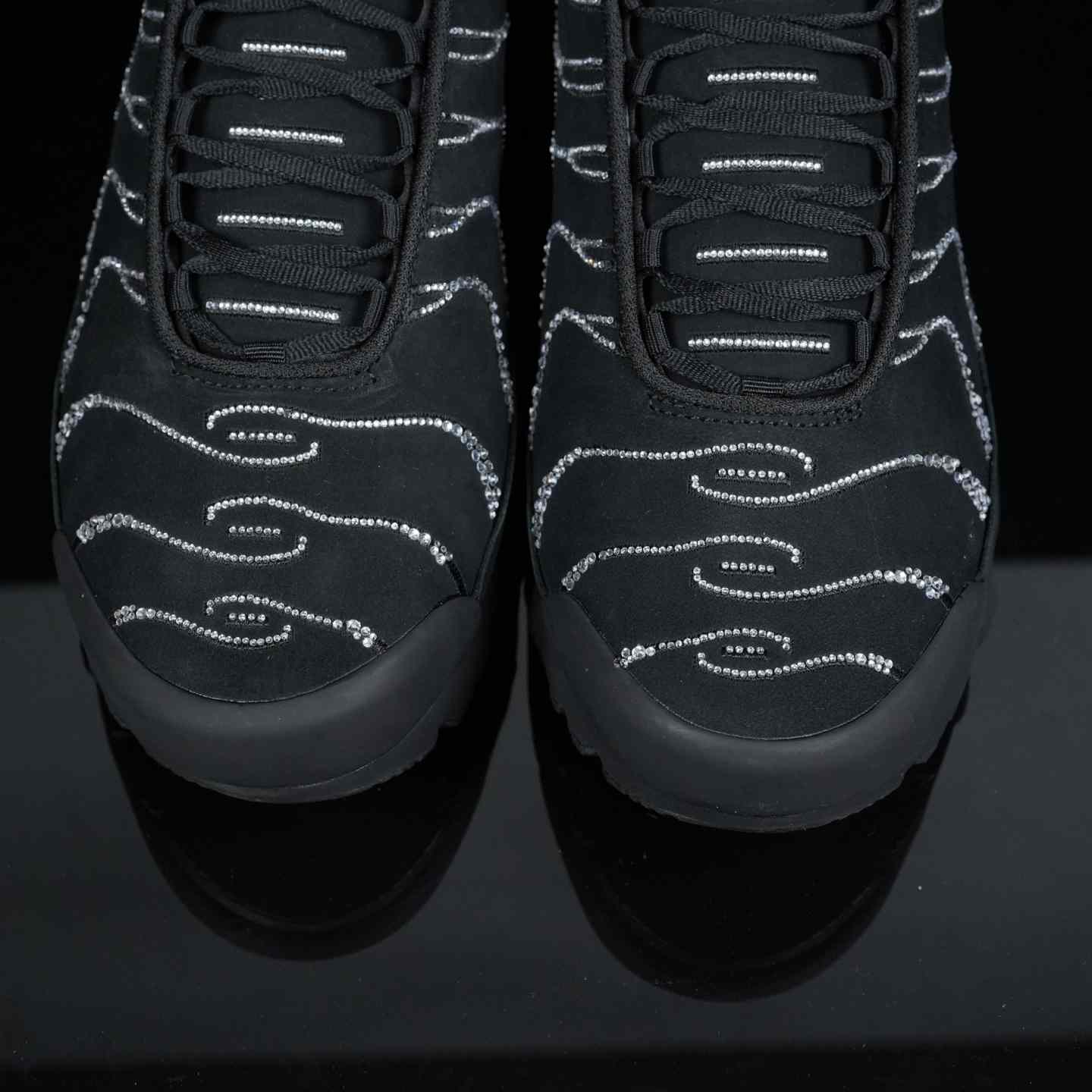 Nike Swarovski x WMNS Air Max Plus “Moonlight” Black/Silver Diamond Casual Running Shoes FZ4237-001 - DesignerGu