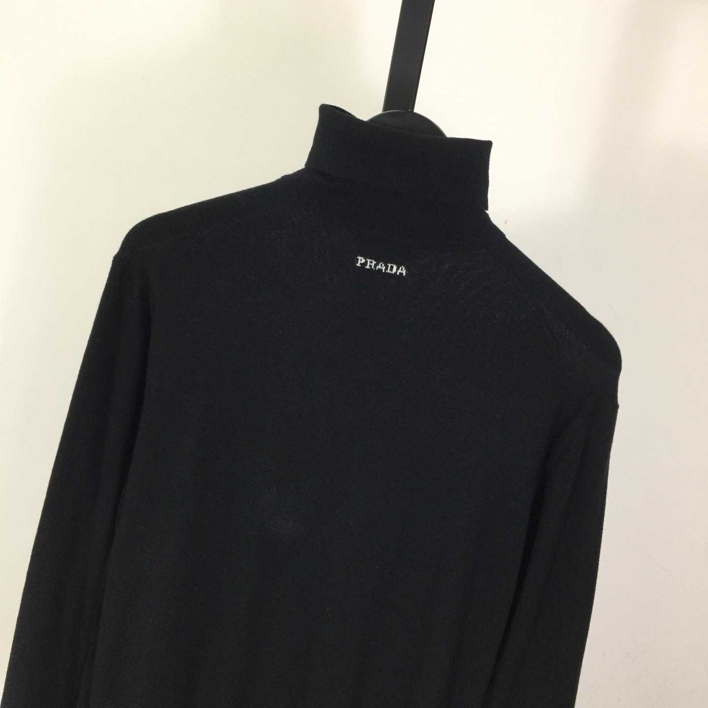 Prada Black Wool Turtleneck - DesignerGu