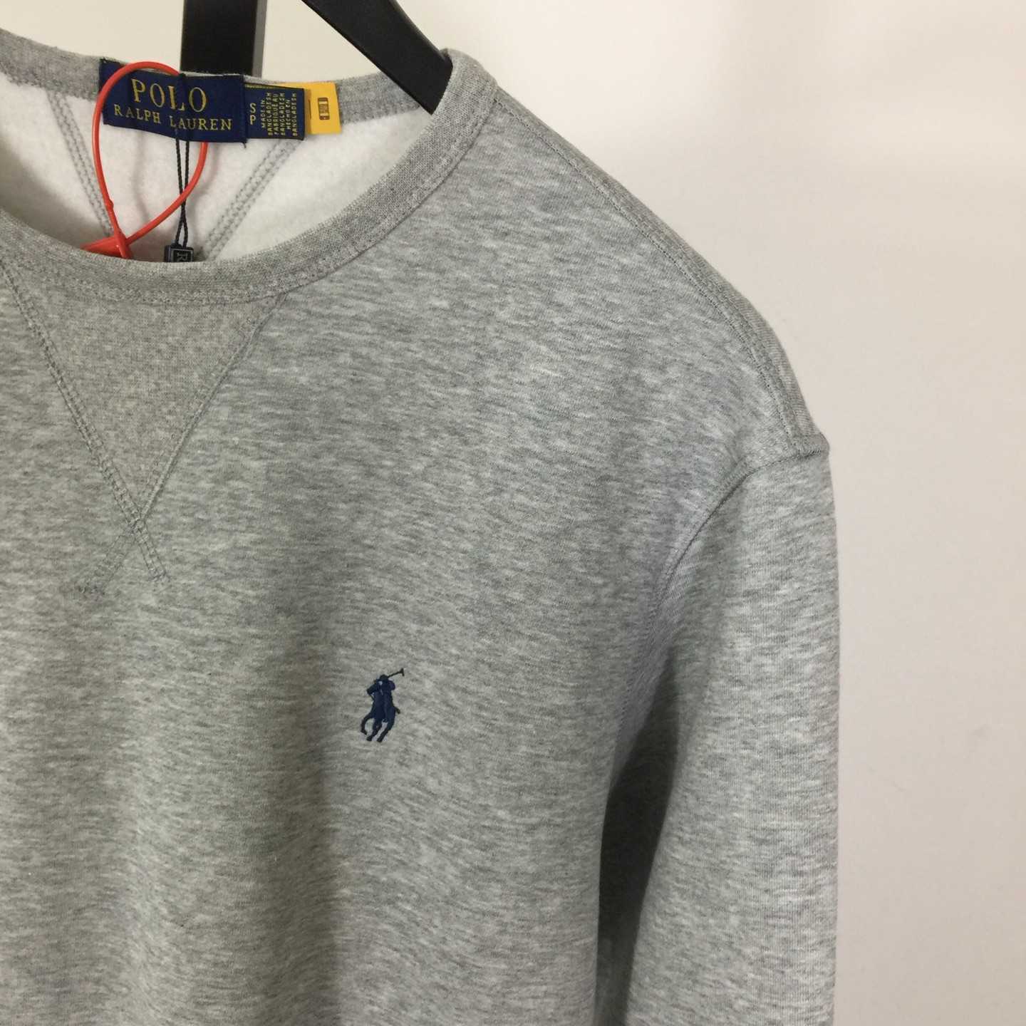 Ralph Lauren Grey Cotton-blend Crewneck - DesignerGu