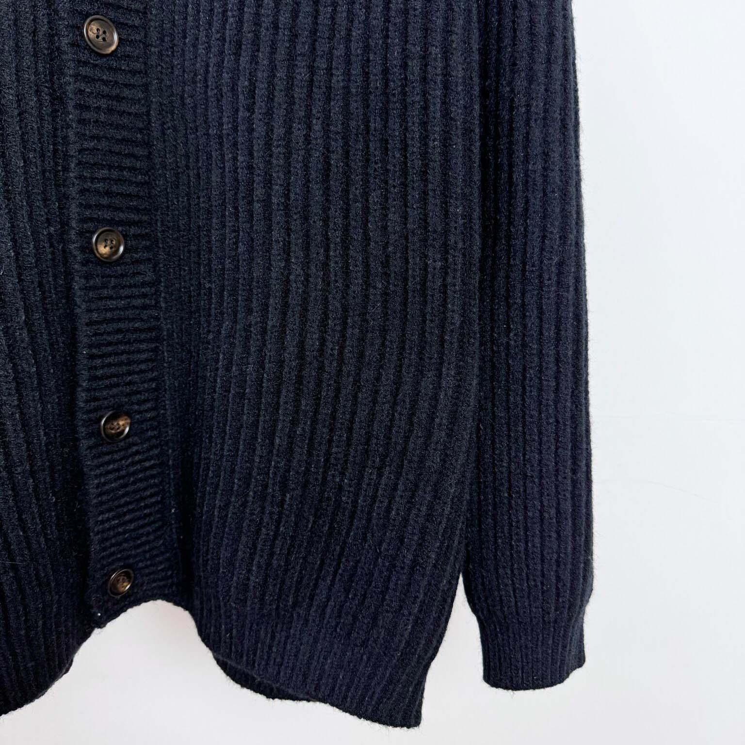 Prada Cashgora Ribbed-Knit Cardigan - DesignerGu