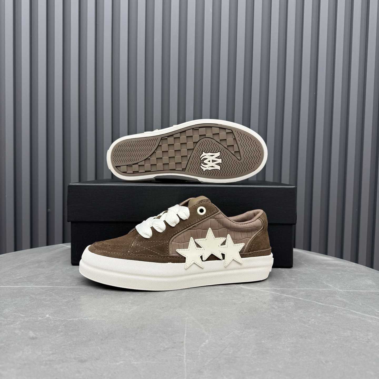 Amiri Star-embellished Suede Trainers - DesignerGu
