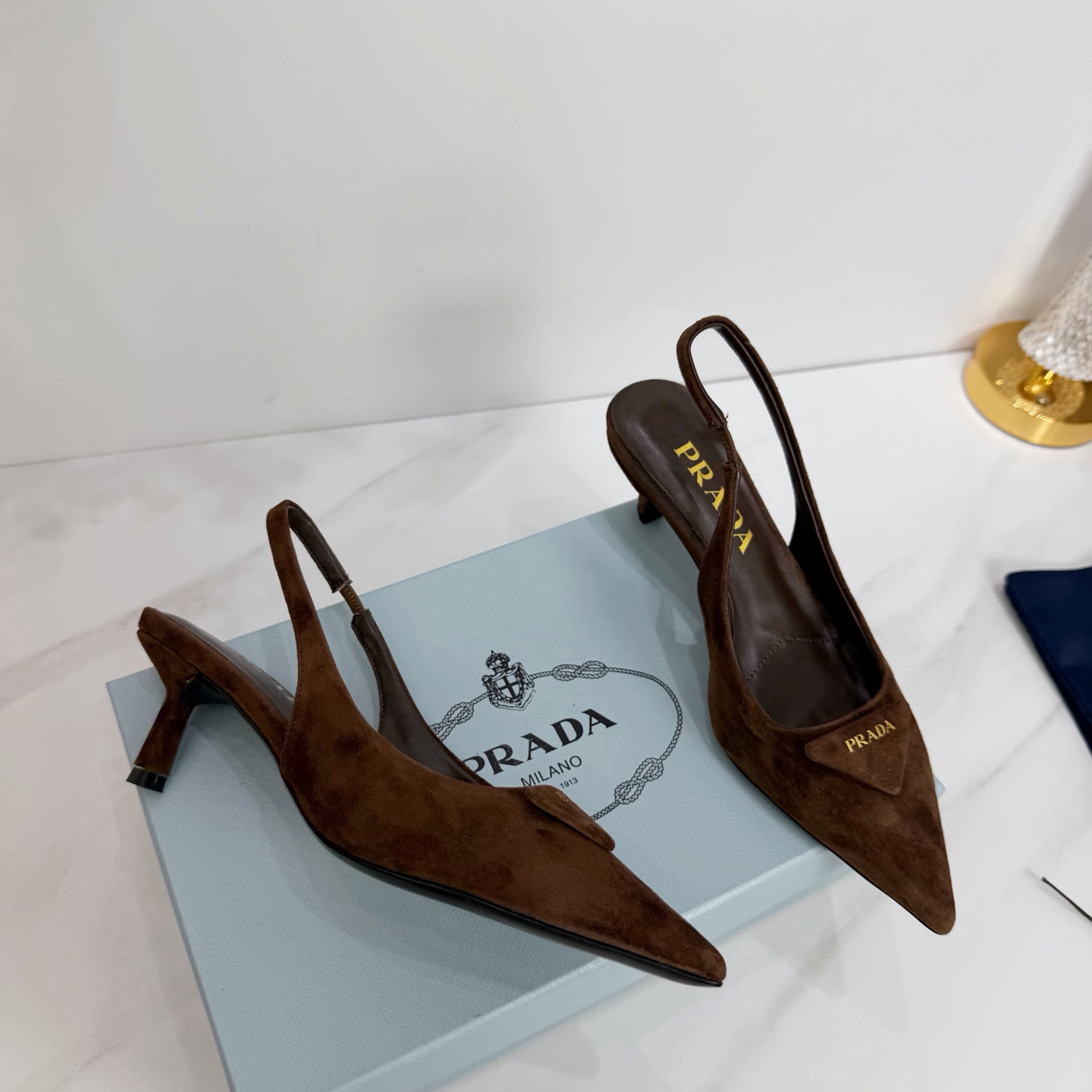 Prada Suede Pumps  5.5cm - DesignerGu