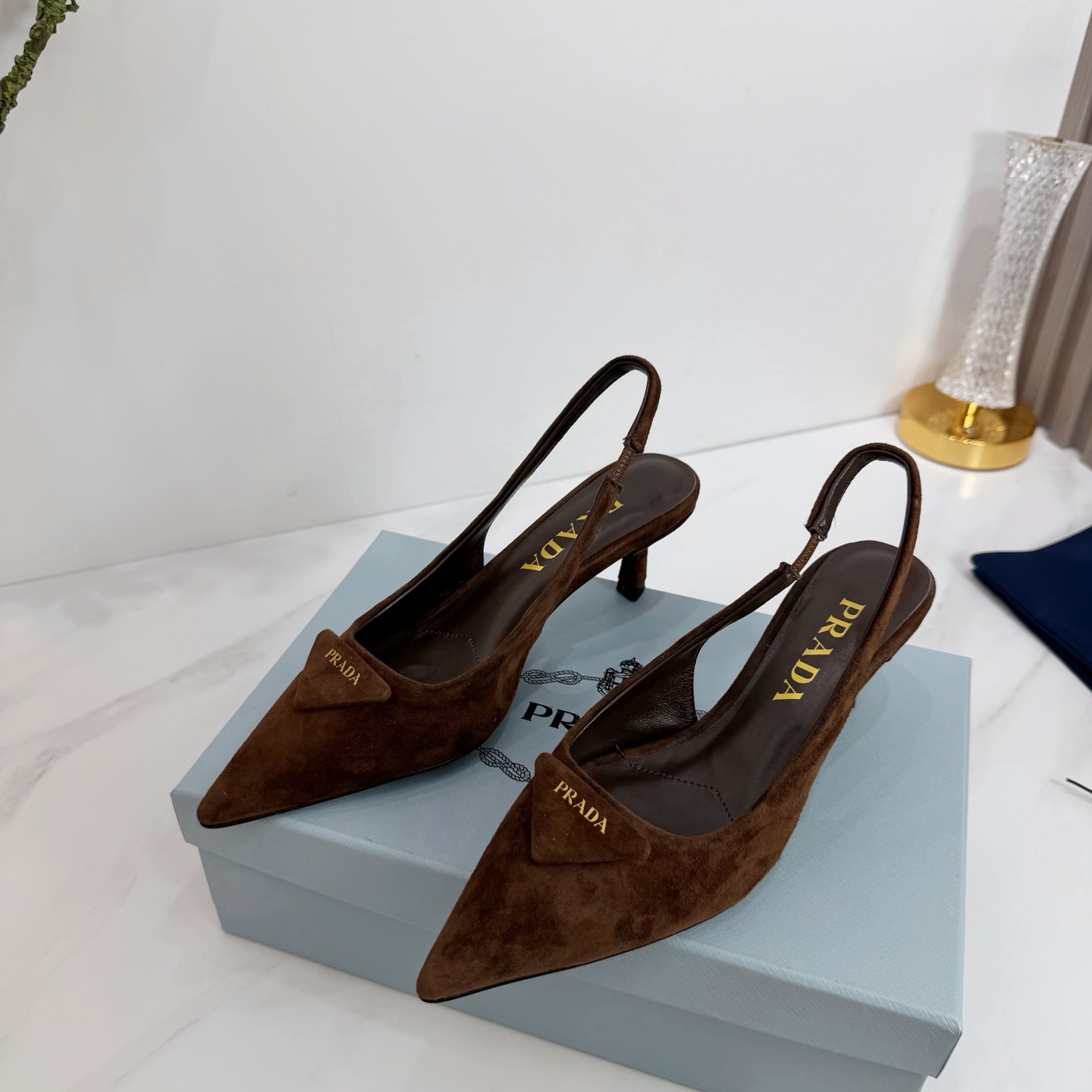 Prada Suede Pumps  5.5cm - DesignerGu
