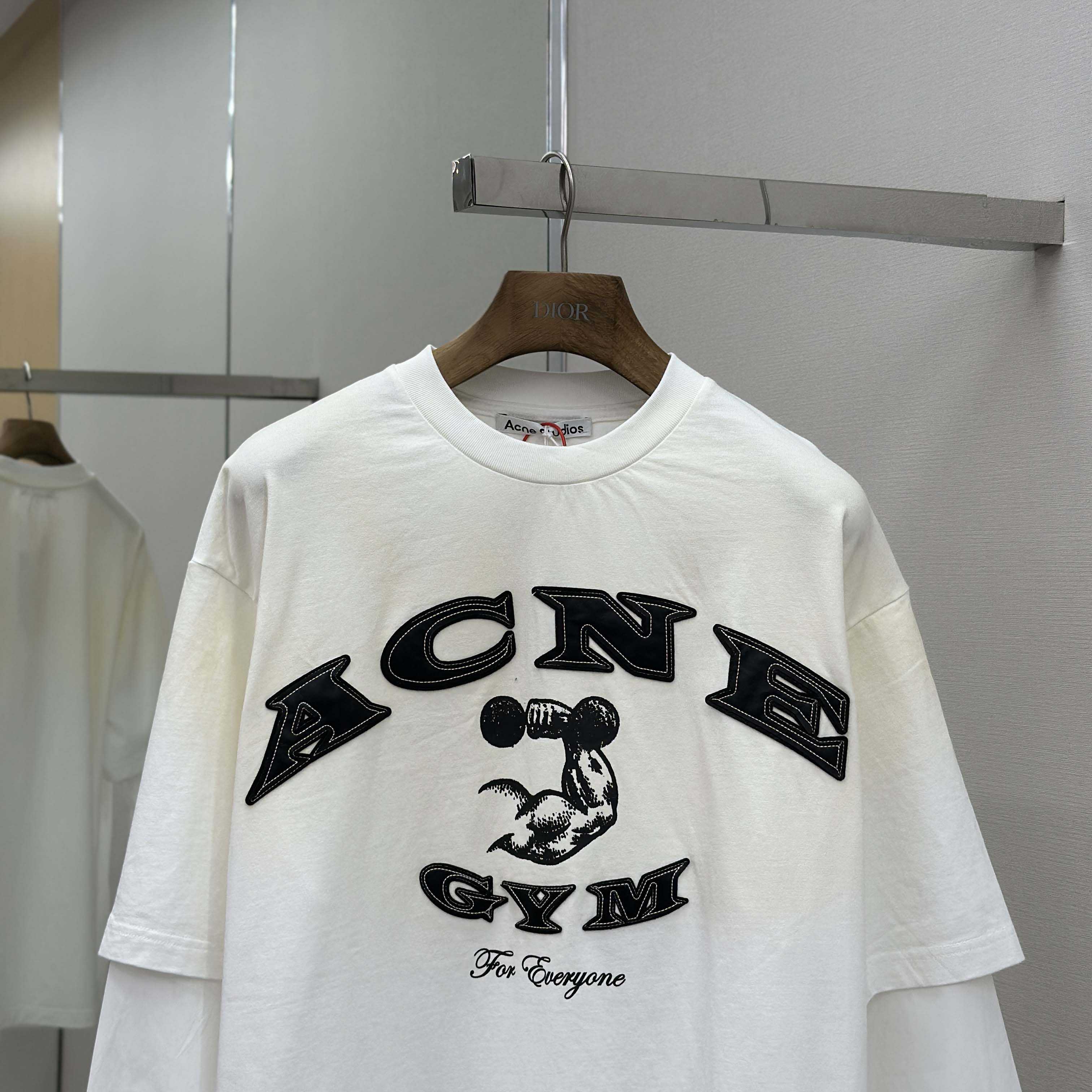 Acne Studios Layered Logo T-shirt - DesignerGu