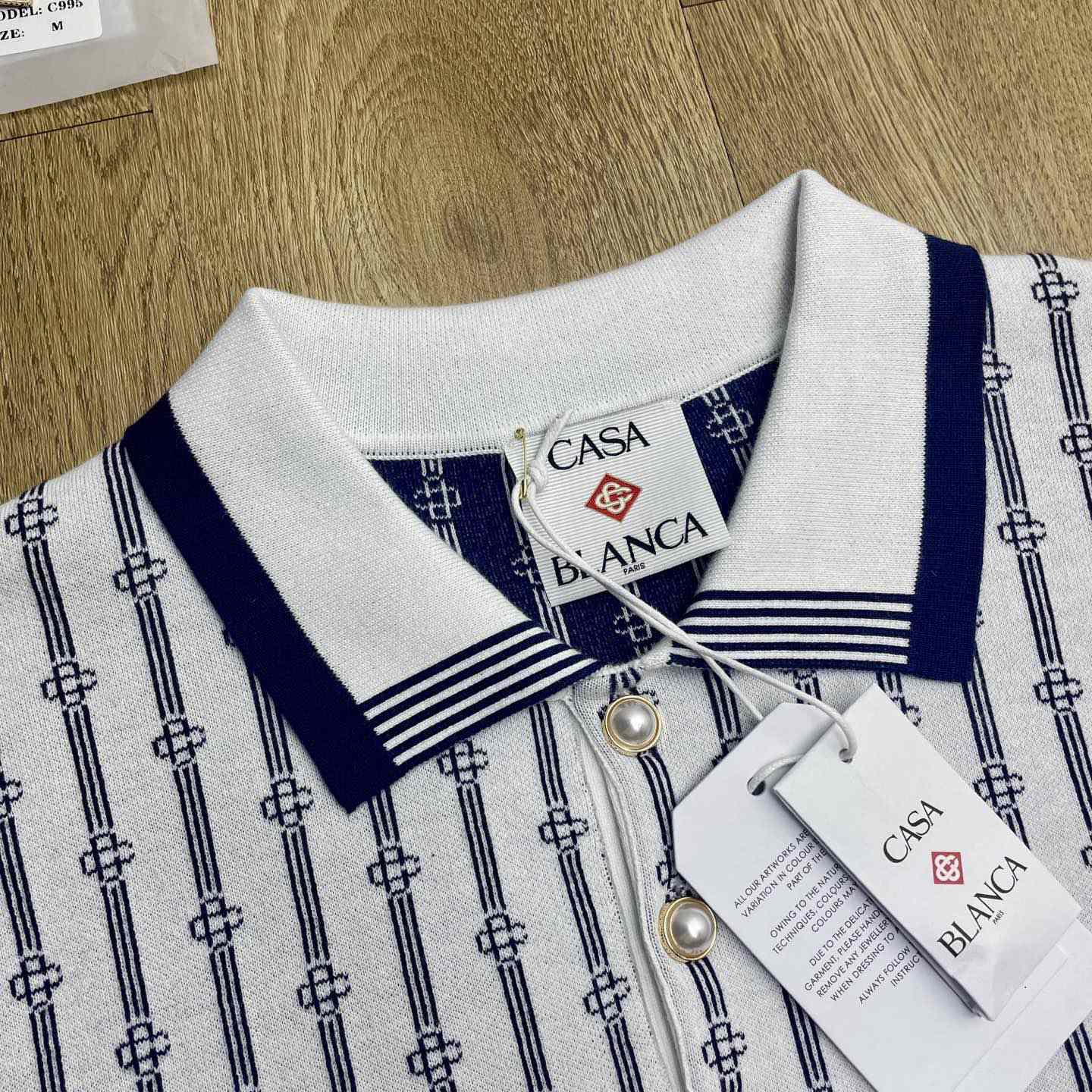 Casablanca Monogram Polo Shirt    D0112 - DesignerGu