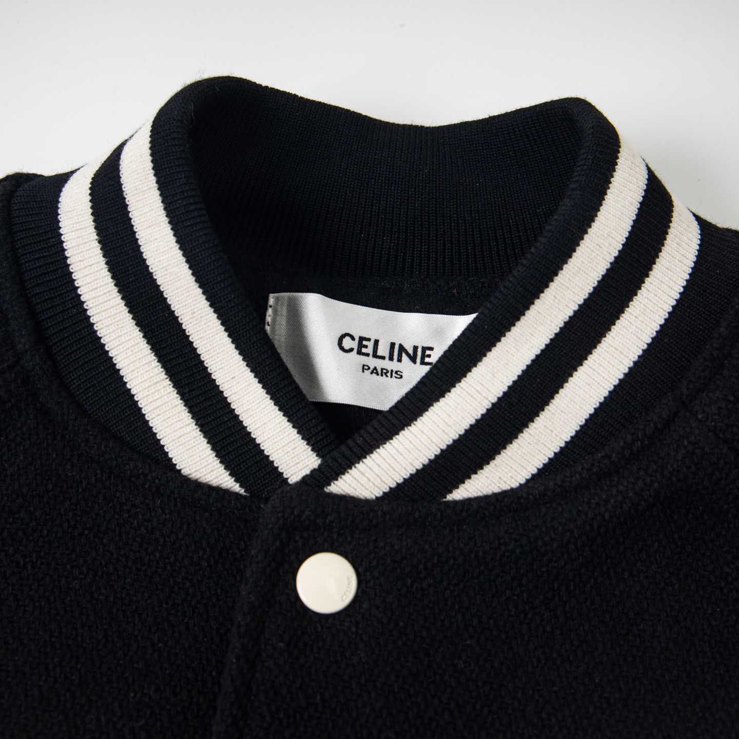 Celine Classic Teddy Jacket In Textured Wool - DesignerGu