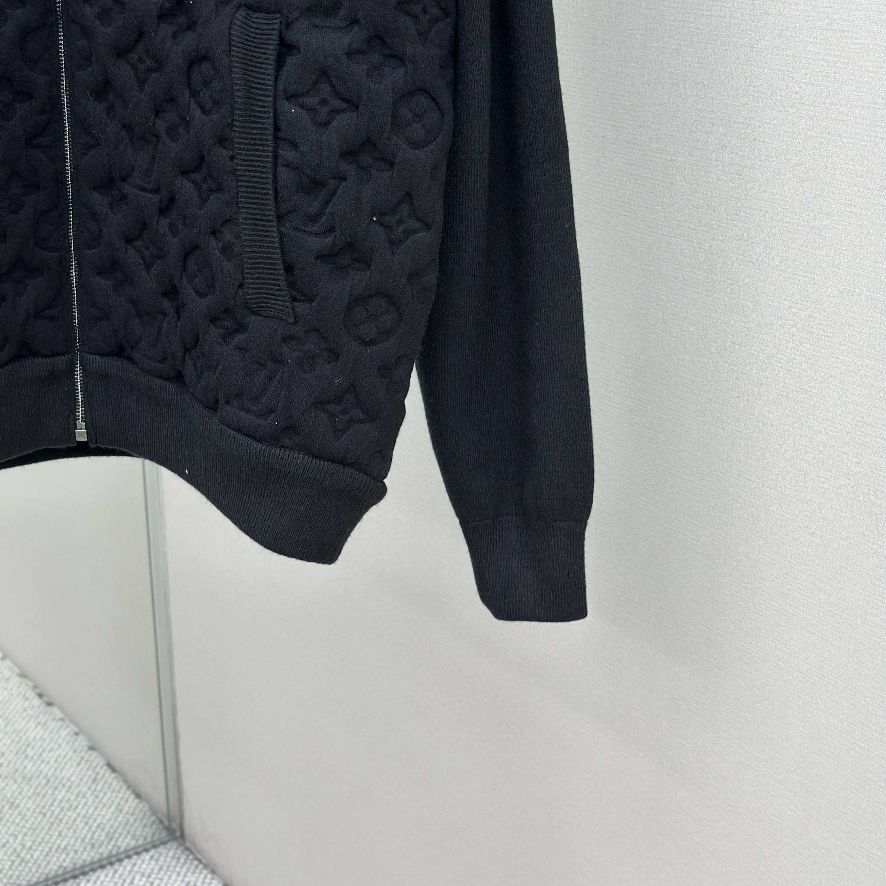 Louis Vuitton Monogram Padded Wool Blend Bomber   1AGJV7 - DesignerGu