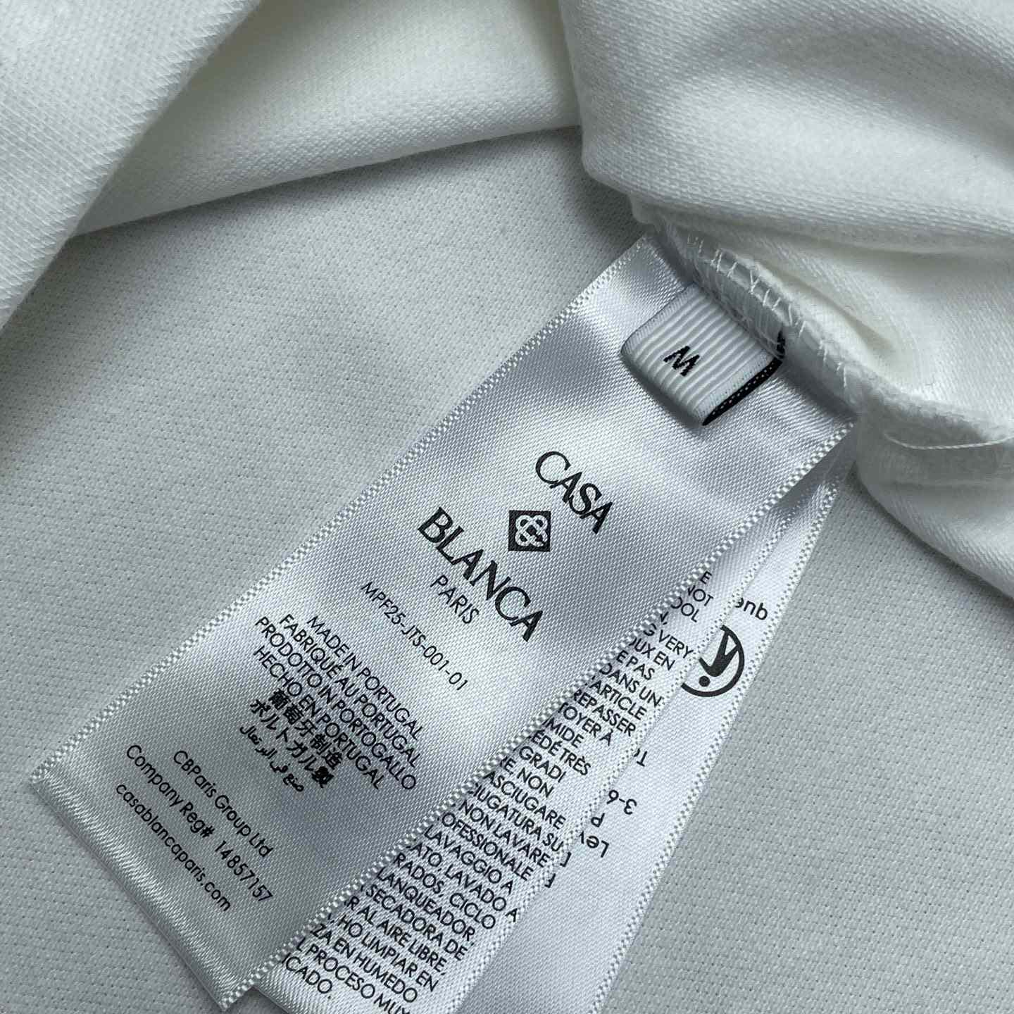 Casablanca Laurel Pique Short Sleeve Polo Shirt    c1097 - DesignerGu