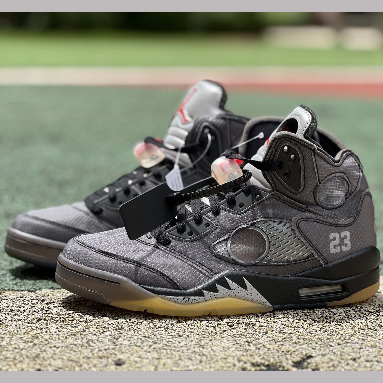Off-White™ x Air Jordan 5 Retro "Black" CT8480-001 - DesignerGu
