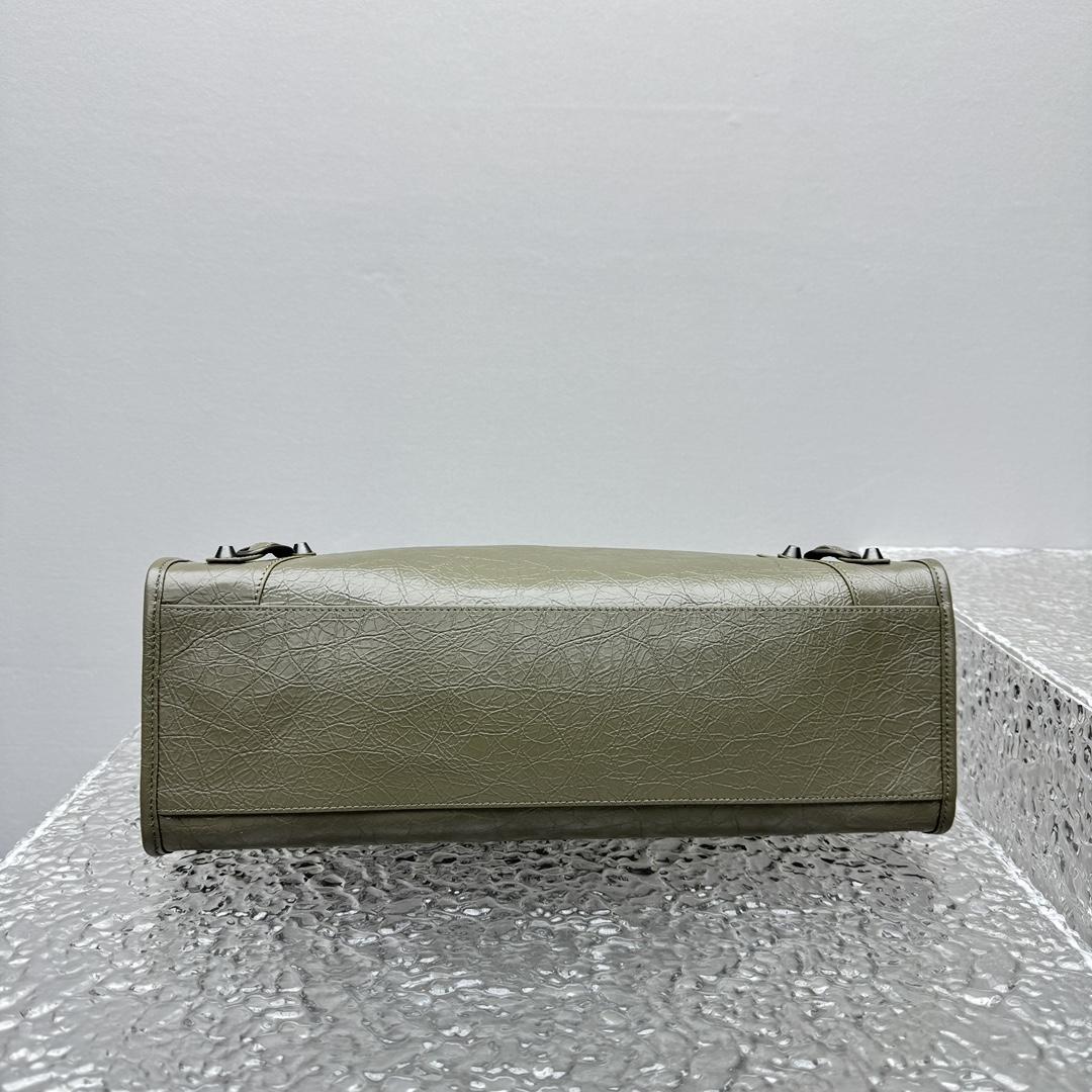 Balenciaga Le City Tote Bag Medium In Army Green - DesignerGu