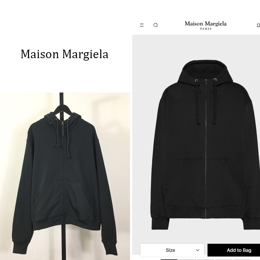 Maison Margiela Embroidered Logo Hoodie - DesignerGu