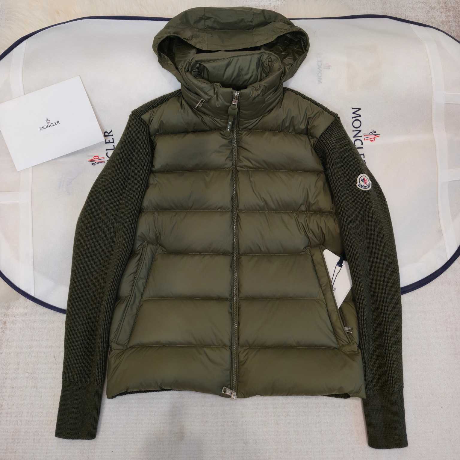 Moncler Padded Wool & Cashmere Zip-Up Cardigan - DesignerGu
