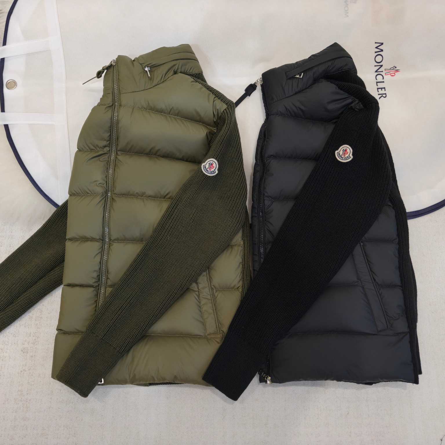 Moncler Padded Wool & Cashmere Zip-Up Cardigan - DesignerGu