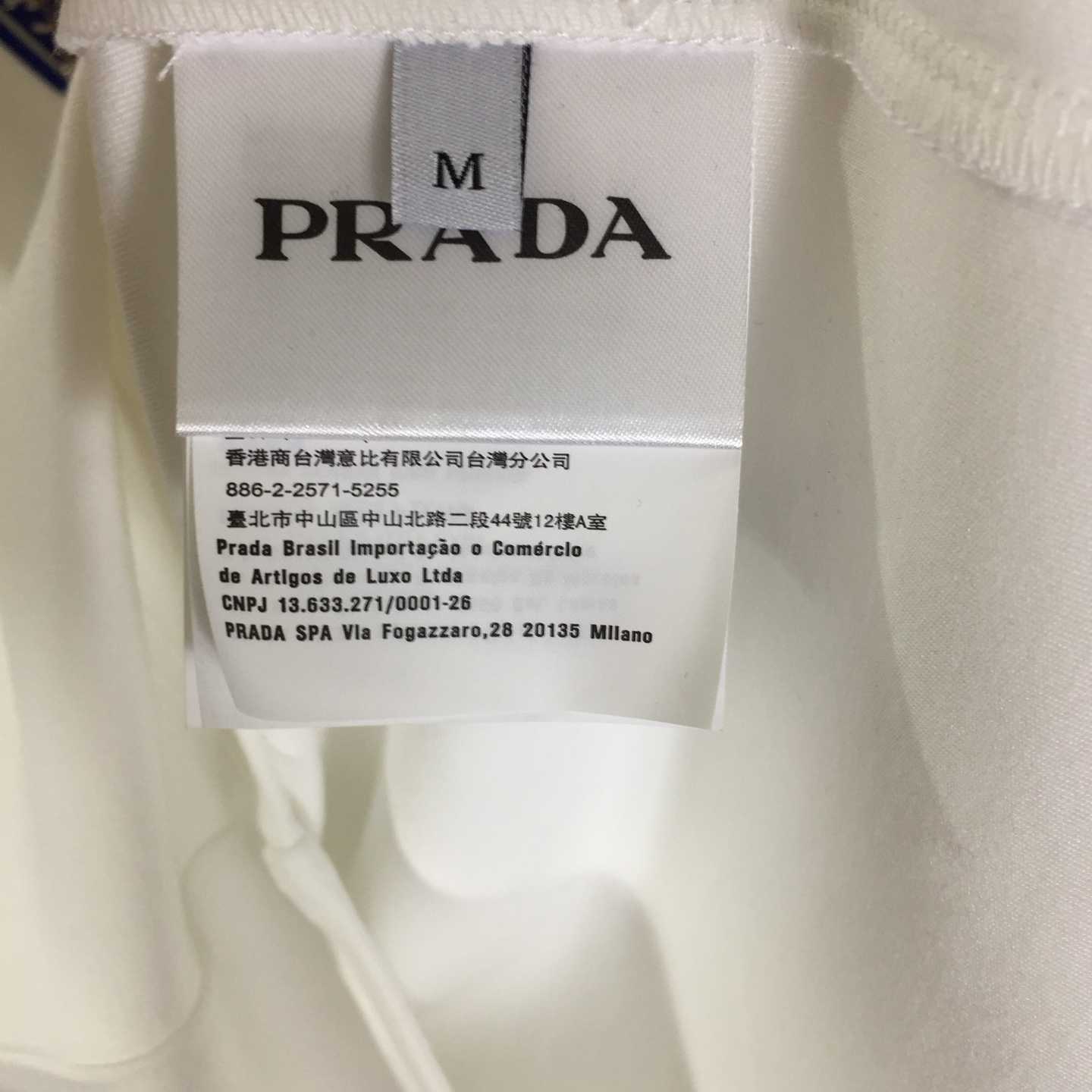 Prada Logo Cotton Tee - DesignerGu